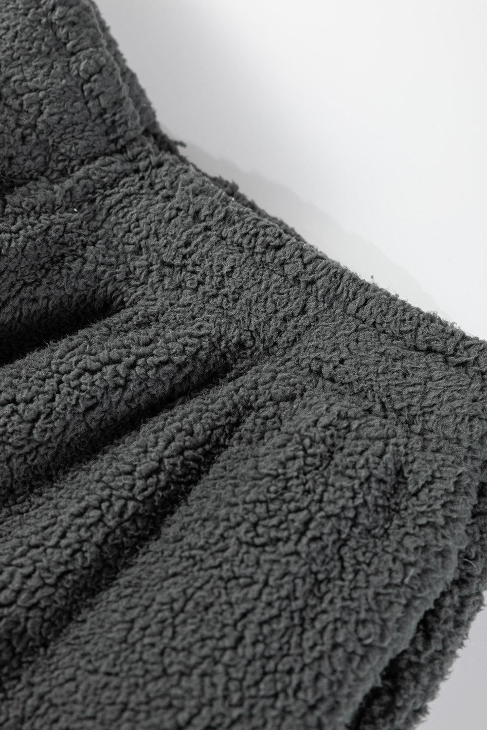 Medium Grey Fuzzy Drawstring Hoodie Lounge Pants 2pcs Set-Tops / Dresses-[Adult]-[Female]-2022 Online Blue Zone Planet