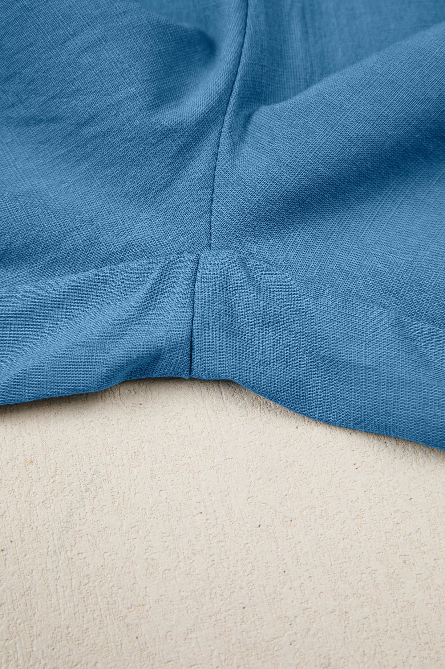 Prussian Blue Smocked Waist Casual Jogger Style Pants-Tops / Dresses-[Adult]-[Female]-2022 Online Blue Zone Planet