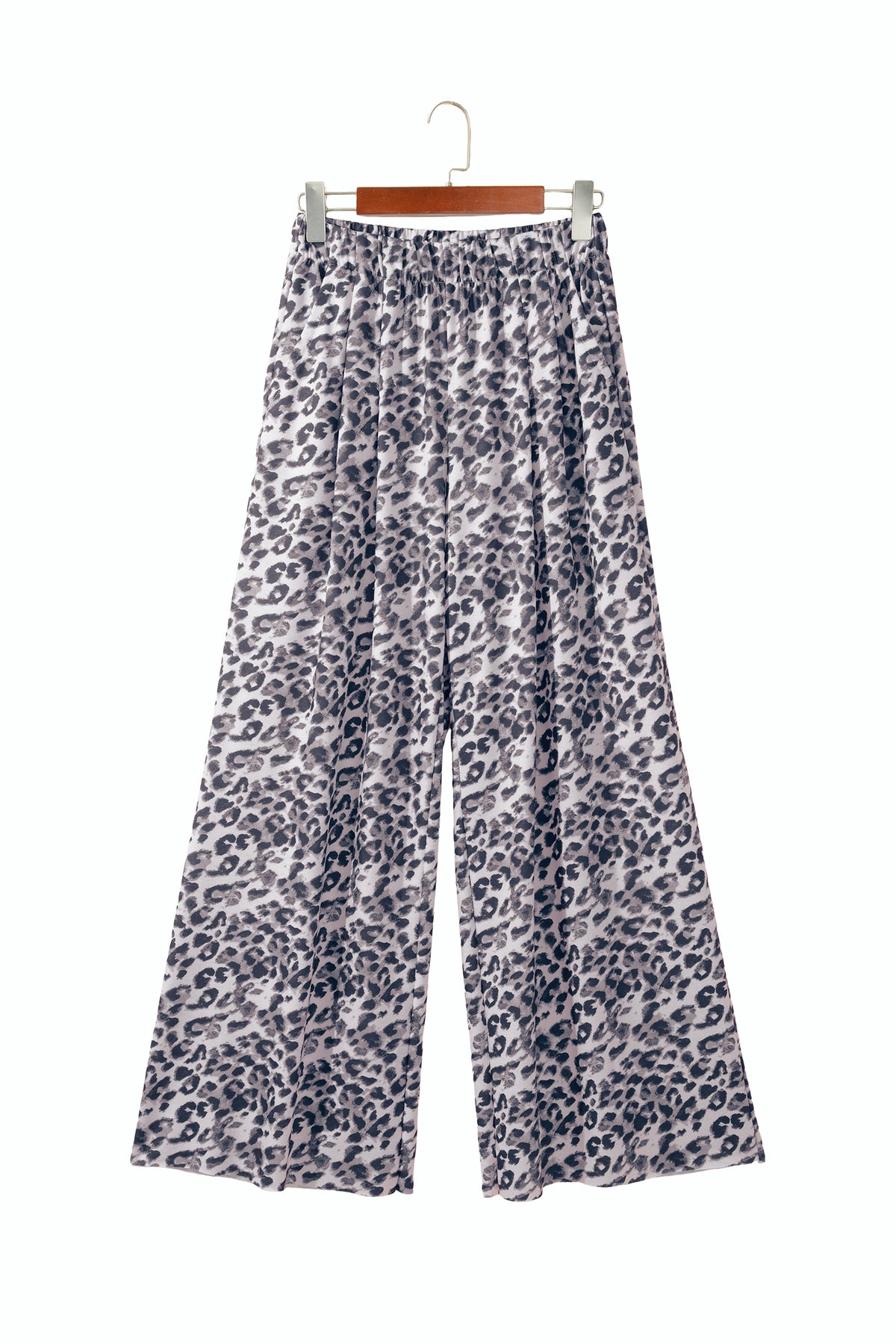 Multicolour Leopard Print Wide Leg Full Length Pants-Bottoms/Pants & Culotte-[Adult]-[Female]-2022 Online Blue Zone Planet