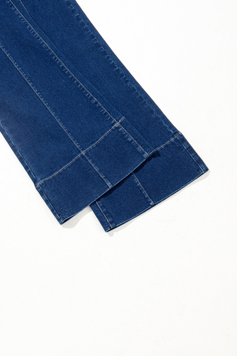 Sail Blue Center Seam Deep Wash Straight Jeans-Bottoms/Jeans-[Adult]-[Female]-2022 Online Blue Zone Planet