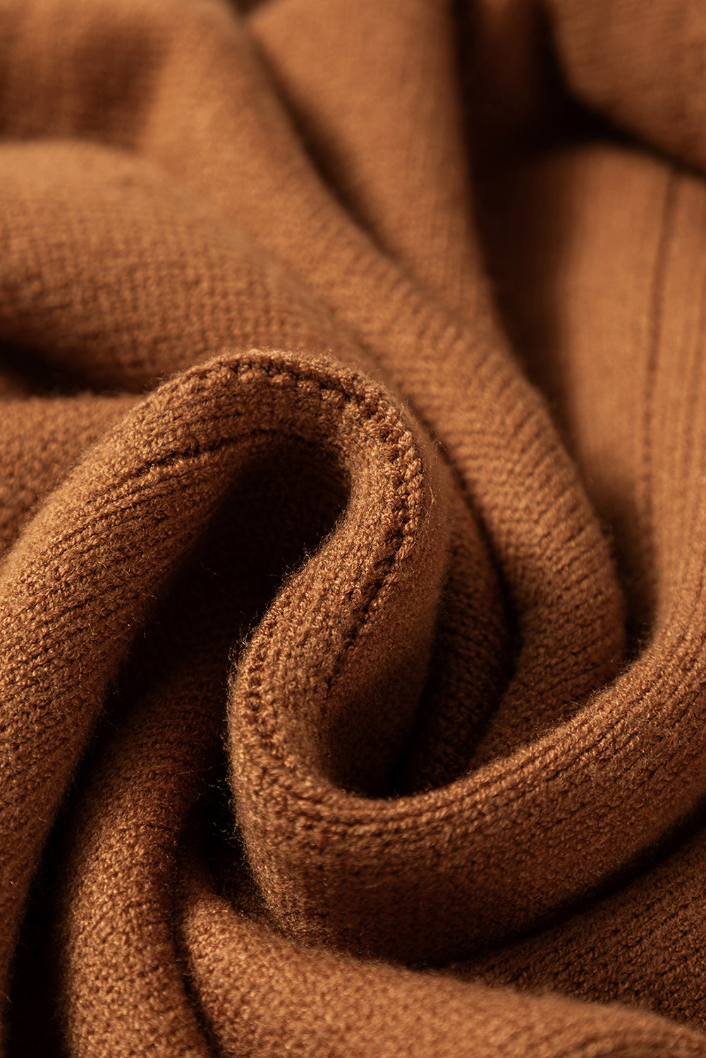 Straw Yellow Ribbed Detail Solid Color Mini Sweater Dress-TOPS / DRESSES-[Adult]-[Female]-2022 Online Blue Zone Planet