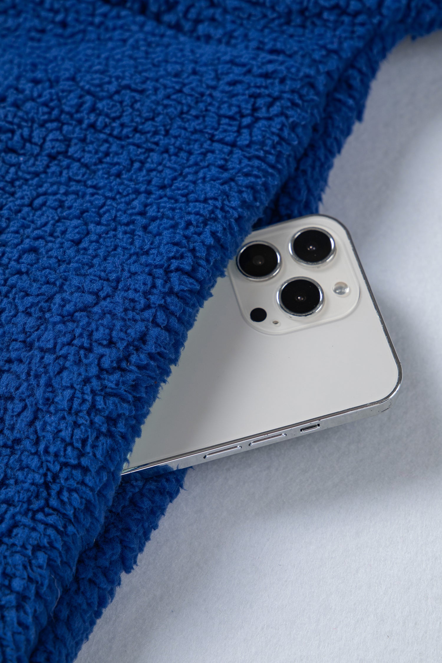 Sky Blue Sherpa Half Zip Contrast Trim Pullover Hoodie-Tops / Dresses-[Adult]-[Female]-2022 Online Blue Zone Planet