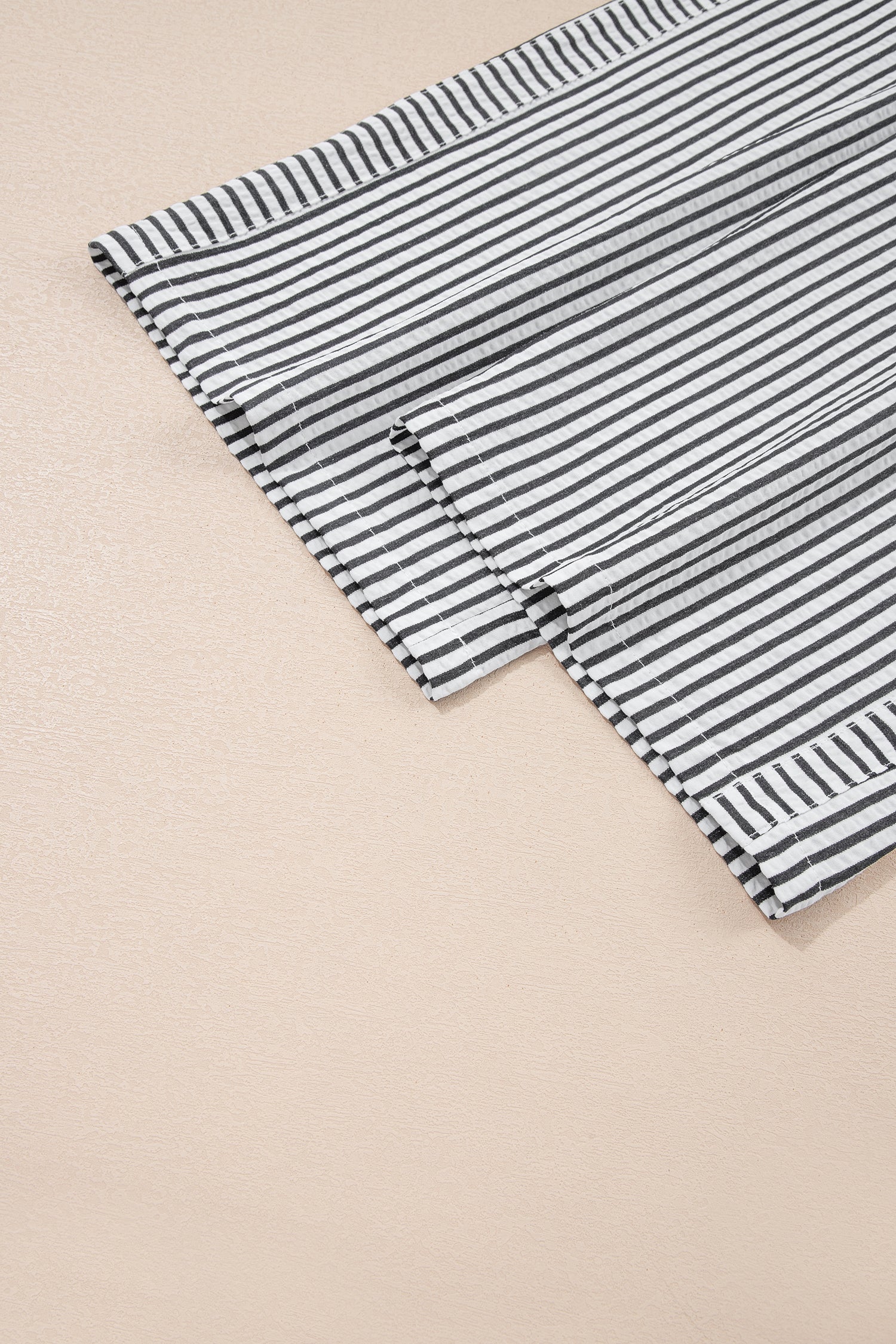 Black Stripe Wide Leg Casual Pants-Bottoms/Pants & Culotte-[Adult]-[Female]-2022 Online Blue Zone Planet