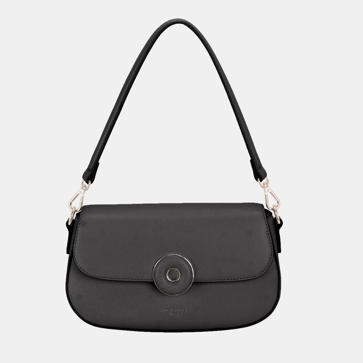 David Jones PU Leather Shoulder Bag-HANDBAGS-[Adult]-[Female]-Black-One Size-2022 Online Blue Zone Planet