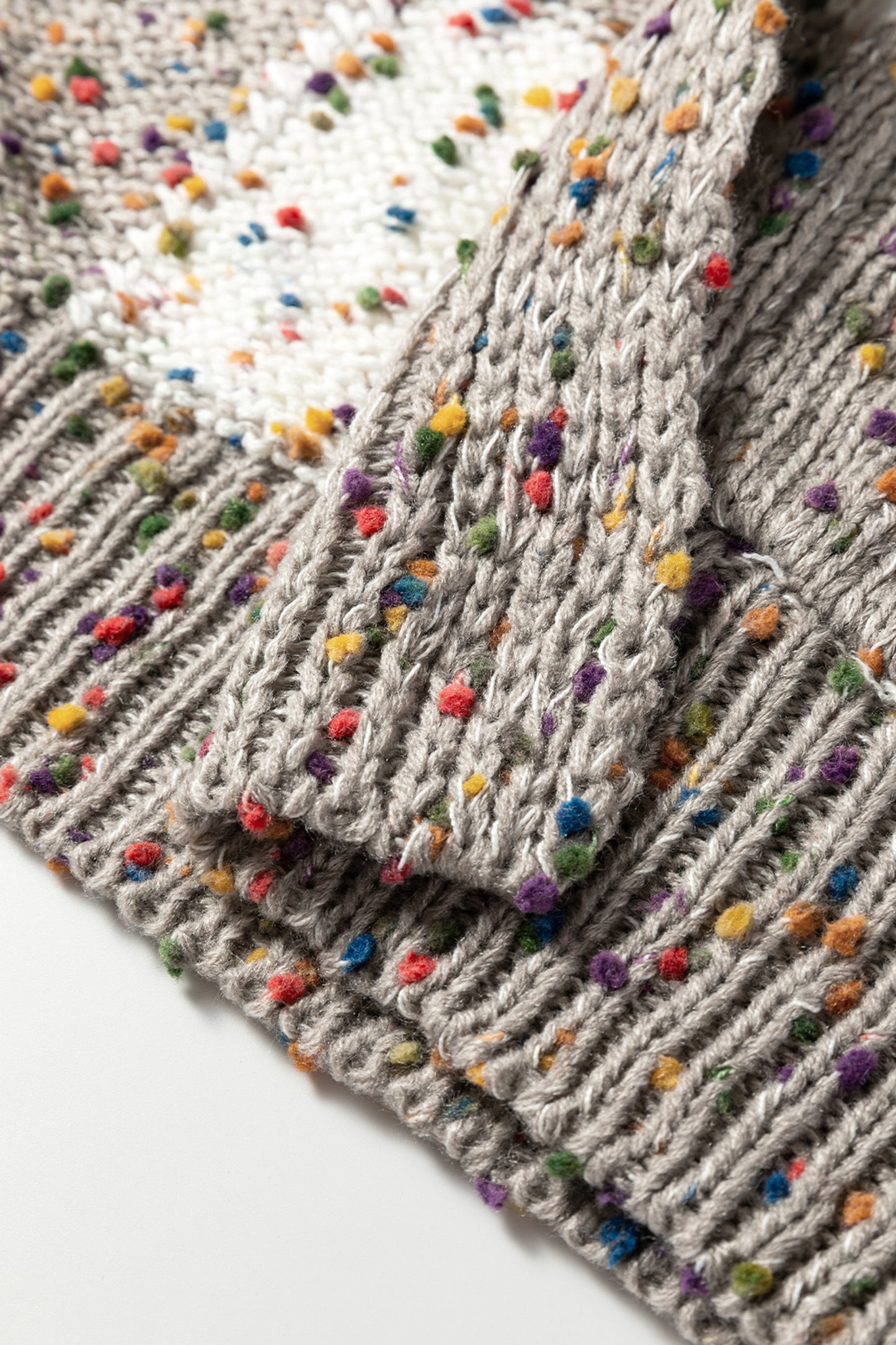 Brown Confetti Dot Checkered Print Open Cardigan with Pockets-Sweaters & Cardigans/Cardigans-[Adult]-[Female]-2022 Online Blue Zone Planet