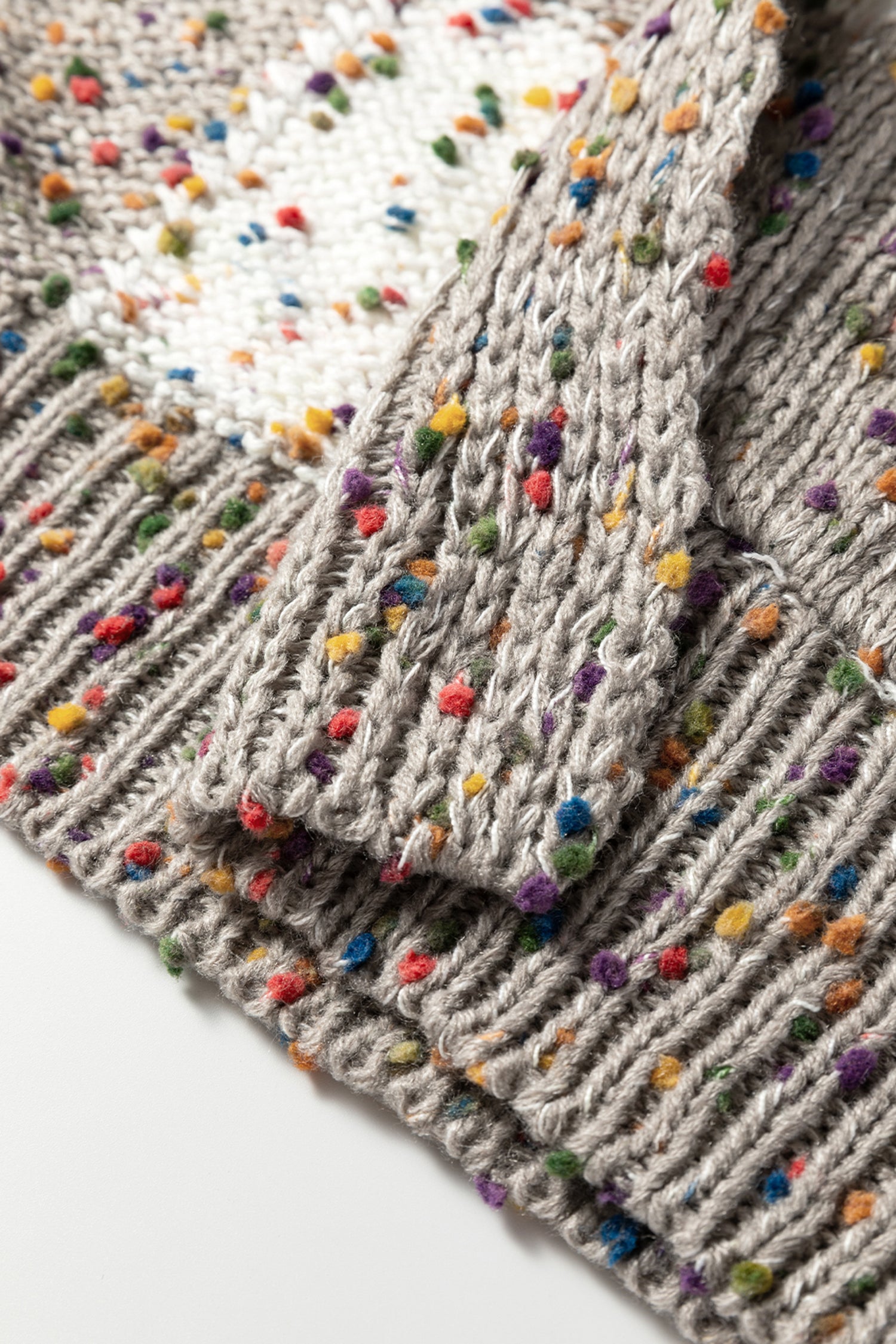 Brown Confetti Dot Checkered Print Open Cardigan with Pockets-Sweaters & Cardigans/Cardigans-[Adult]-[Female]-2022 Online Blue Zone Planet