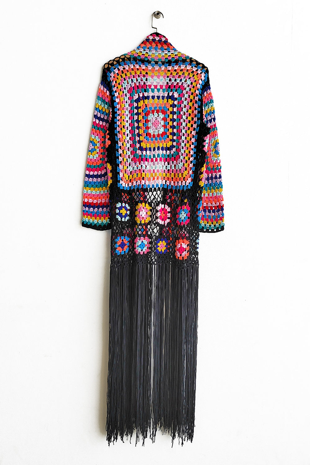 Fringe Tied Long Sleeve Cardigan-TOPS / DRESSES-[Adult]-[Female]-2022 Online Blue Zone Planet