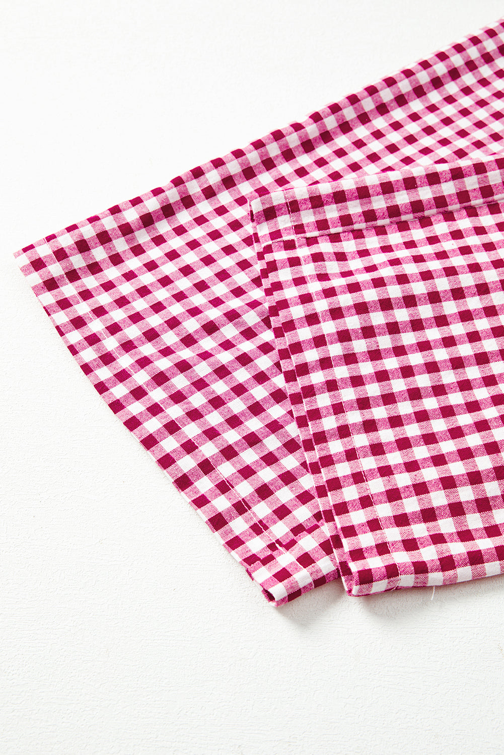 Fiery Red Plaid Casual Loose Trousers-Bottoms/Pants & Culotte-[Adult]-[Female]-2022 Online Blue Zone Planet