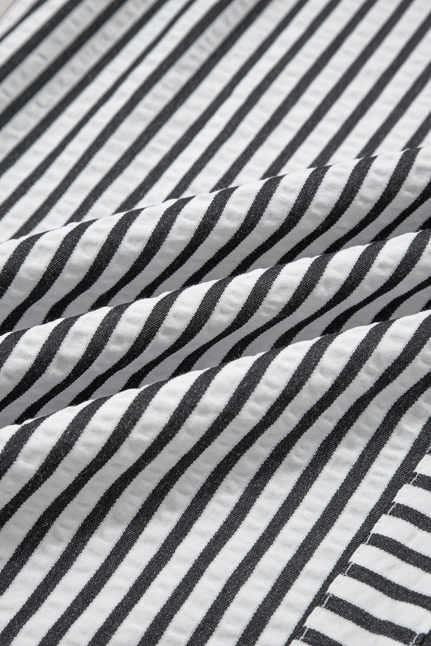 Black Stripe Wide Leg Casual Pants-Bottoms/Pants & Culotte-[Adult]-[Female]-2022 Online Blue Zone Planet