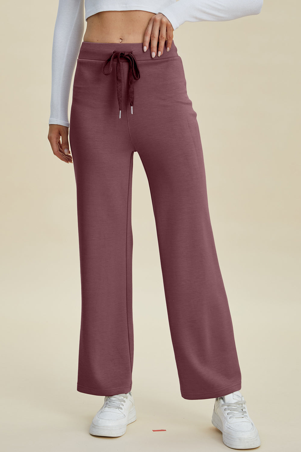 Blue Zone Planet | Basic Bae Full Size Air Scuba Drawstring Wide Leg Pants-BOTTOMS SIZES SMALL MEDIUM LARGE-[Adult]-[Female]-Moonlit Mauve-S-2022 Online Blue Zone Planet