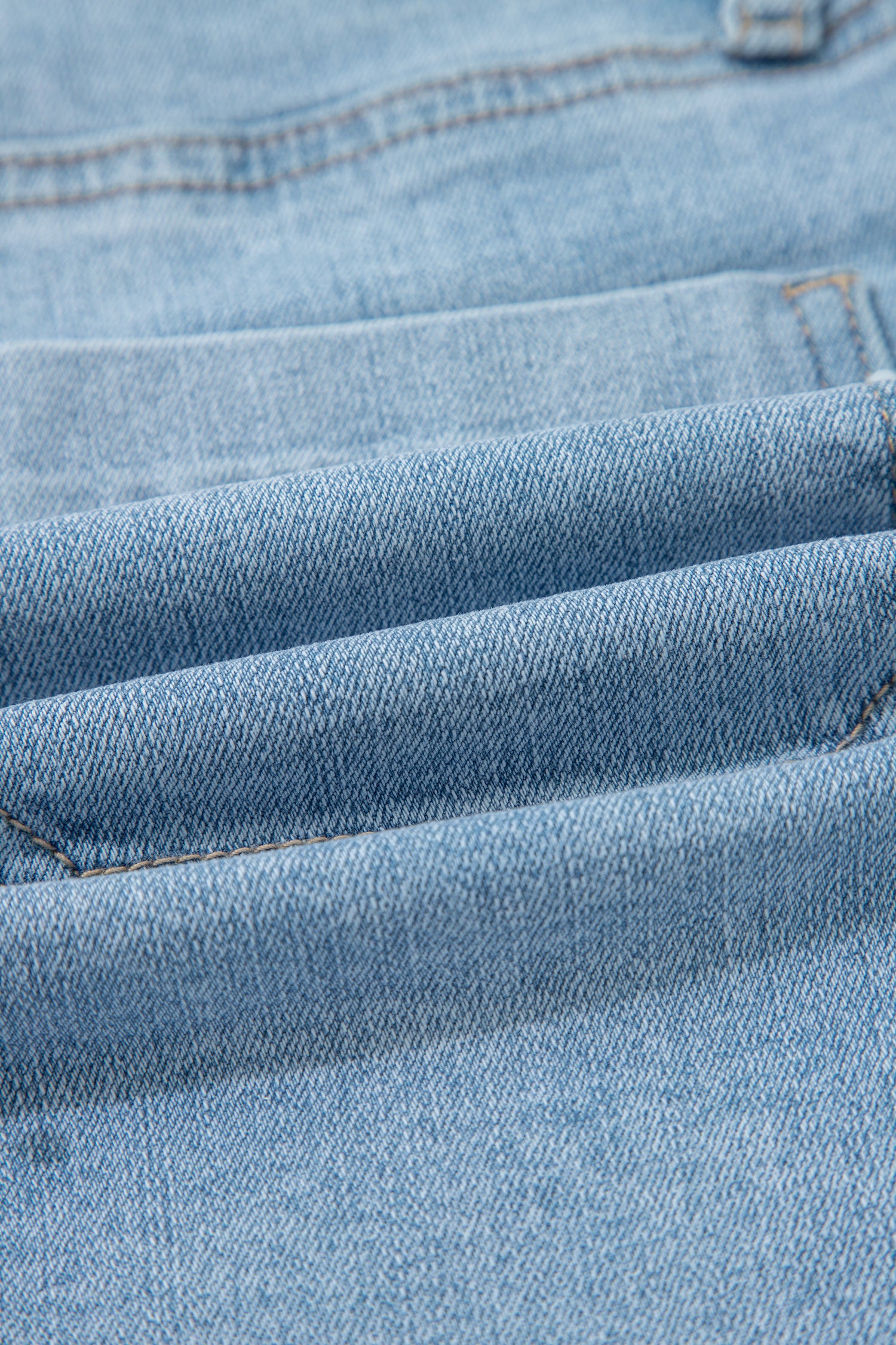 Myosotis High Rise Patch Pocket Denim Shorts-Bottoms/Denim Shorts-[Adult]-[Female]-2022 Online Blue Zone Planet
