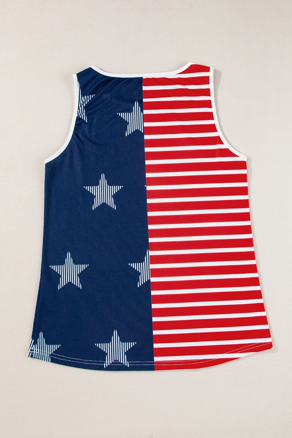 Blue Zone Planet | US Flag Round Neck Tank-TOPS / DRESSES-[Adult]-[Female]-2022 Online Blue Zone Planet