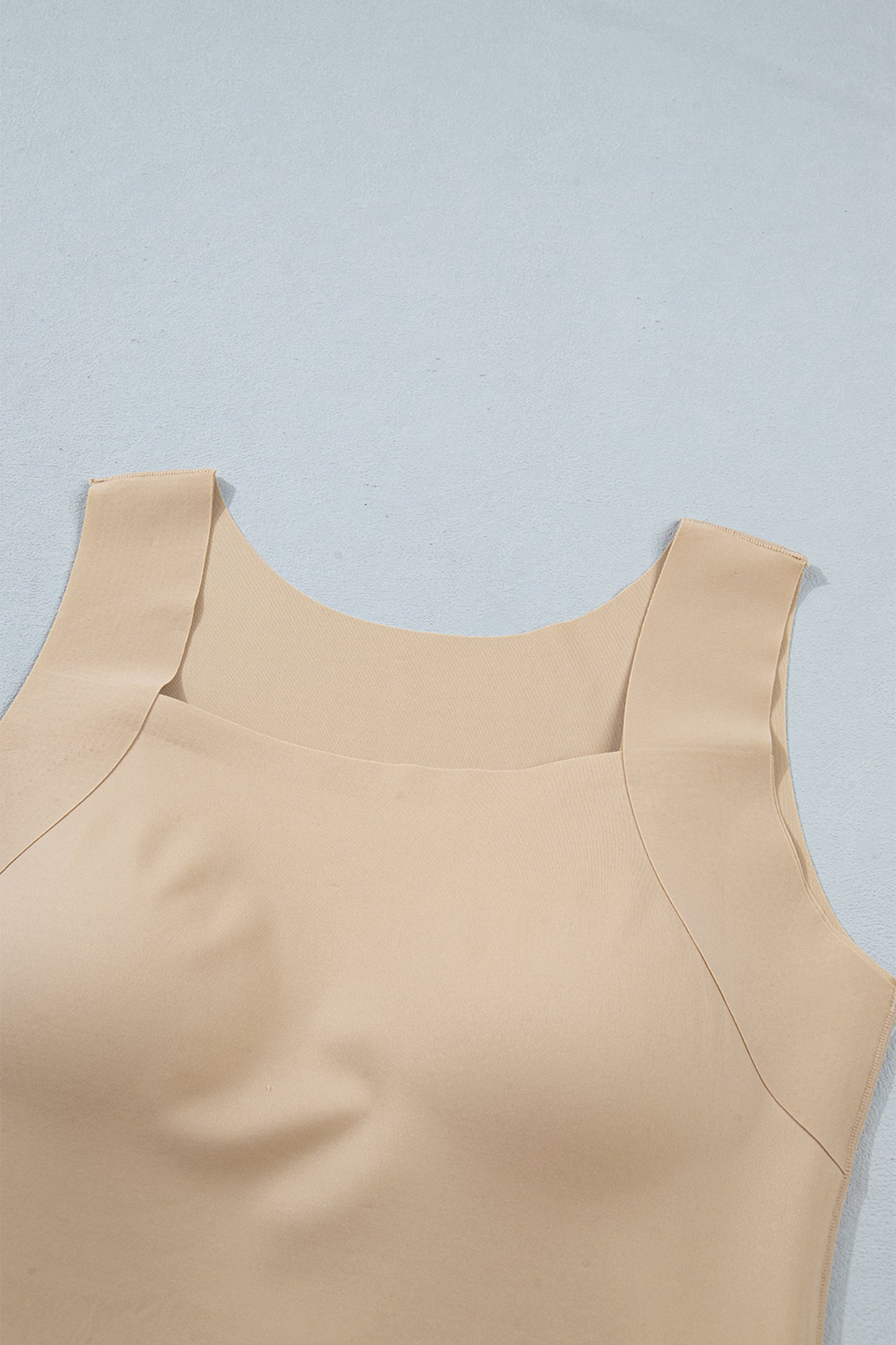 Black Solid Color Wide Strap Splicing Athleisure Tank Top-Tops/Tank Tops-[Adult]-[Female]-2022 Online Blue Zone Planet