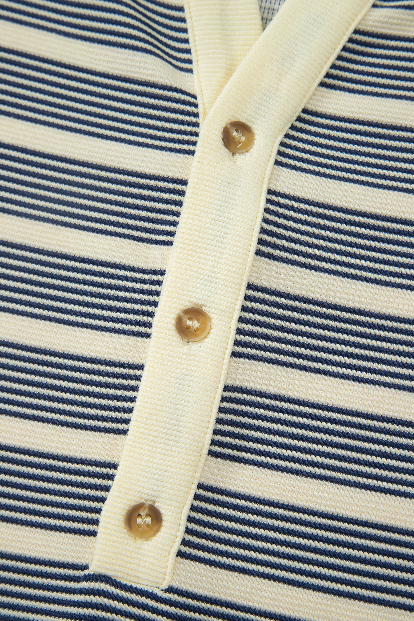 Blue Stripe Plus Size Contrast Trim Button V Neck Ruffle Sleeve Shift Dress-TOPS / DRESSES-[Adult]-[Female]-2022 Online Blue Zone Planet