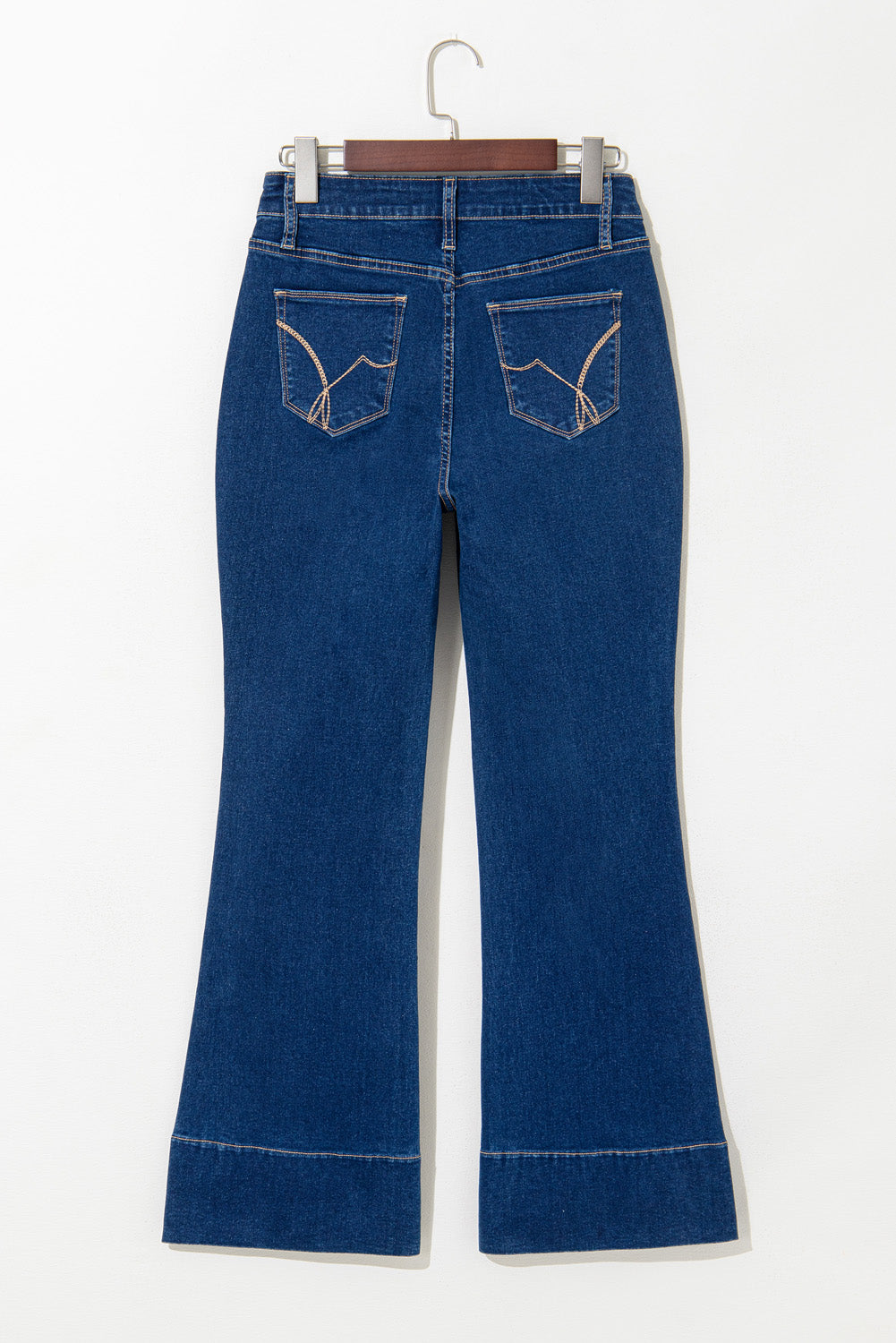 Sail Blue Center Seam Deep Wash Straight Jeans-Bottoms/Jeans-[Adult]-[Female]-2022 Online Blue Zone Planet