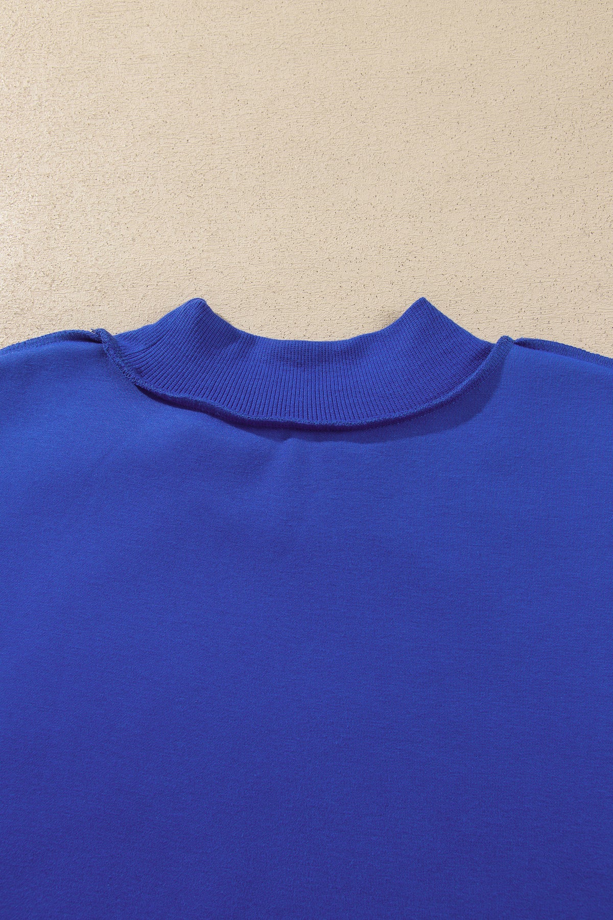 Black Oversize Drop Shoulder Reversible Mock Neck Sweatshirt-Tops/Sweatshirts & Hoodies-[Adult]-[Female]-2022 Online Blue Zone Planet