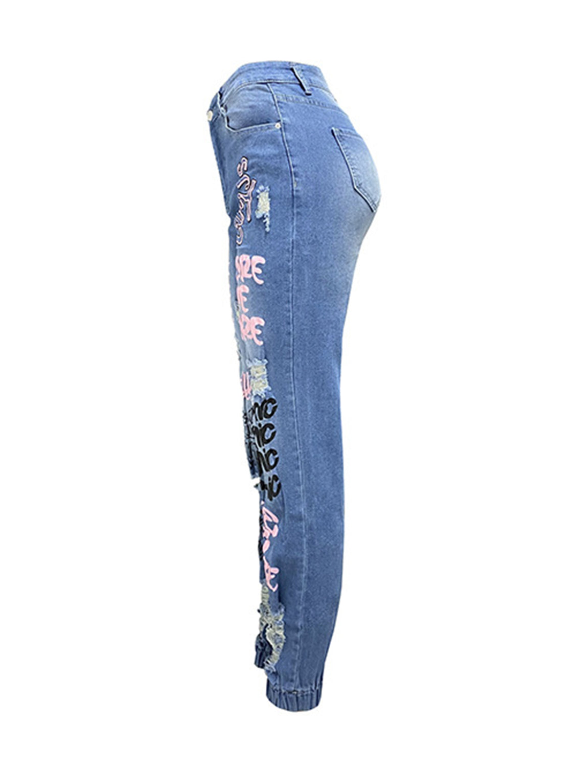 Distressed Skinny Jeans with Pockets-TOPS / DRESSES-[Adult]-[Female]-2022 Online Blue Zone Planet