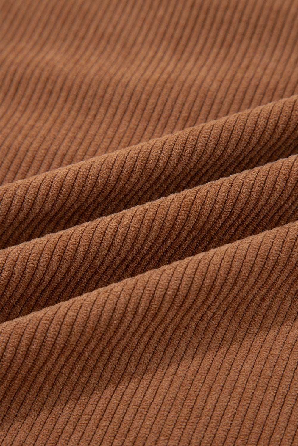 Cinnamon Fleece Lined Buttoned Flap Pockets Corduroy Jacket-Outerwear/Jackets-[Adult]-[Female]-2022 Online Blue Zone Planet