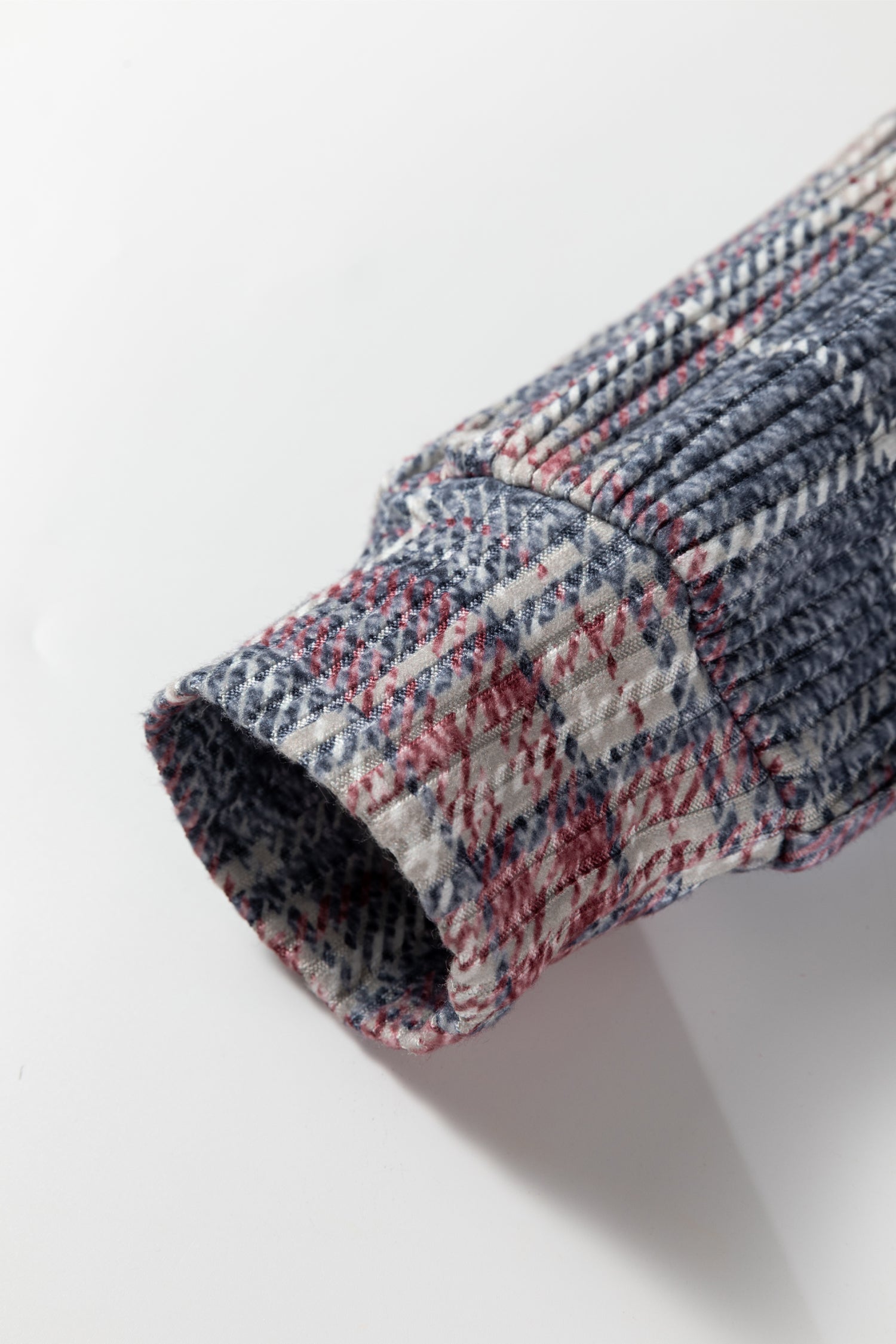 Multicolour Plaid Textured Chest Pocket Vintage Shirt-Tops/Blouses & Shirts-[Adult]-[Female]-2022 Online Blue Zone Planet