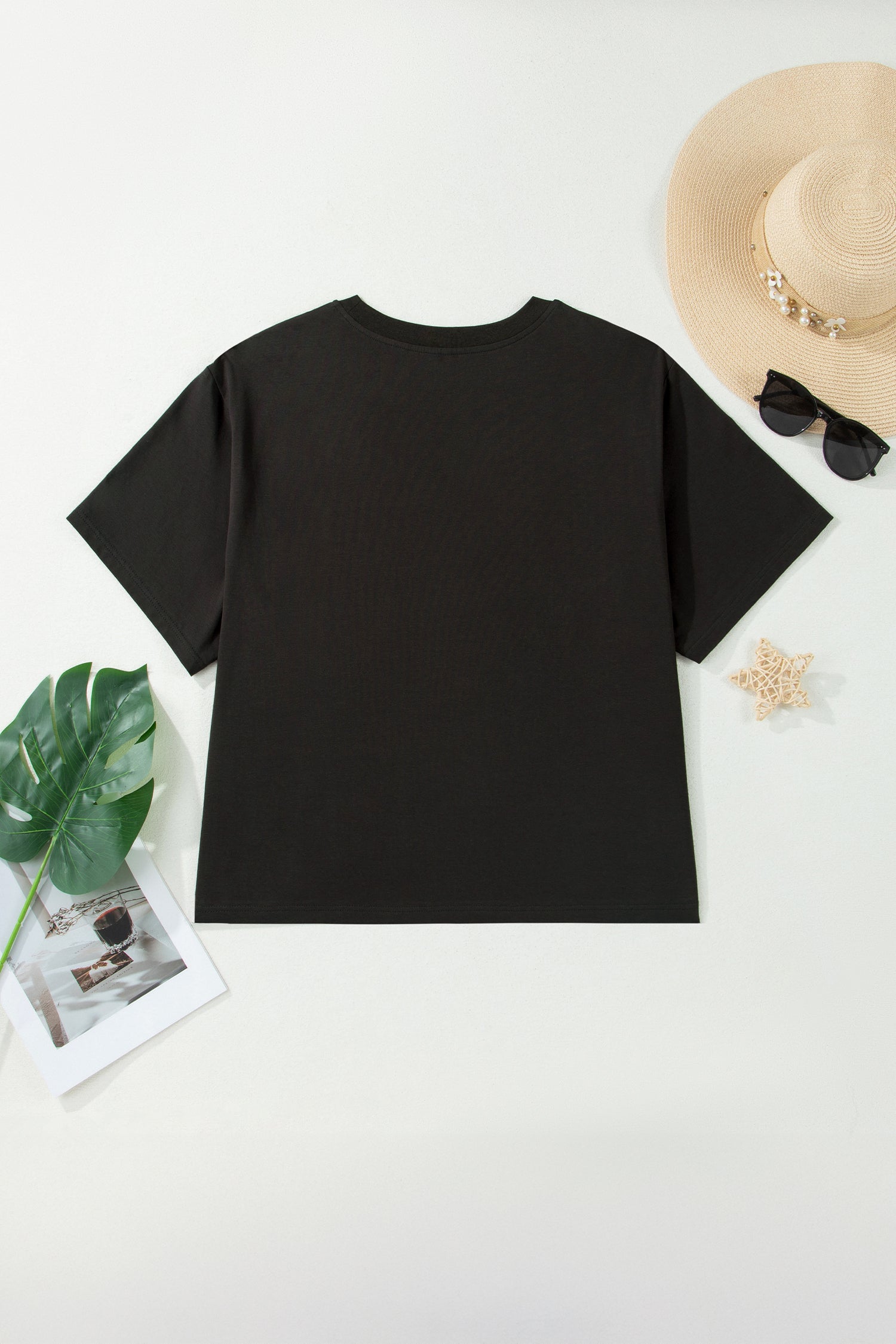 Carbon Grey Plus Size Western Aztec Bull Skull Printed T Shirt-Plus Size/Plus Size Tops/Plus Size Tops & Tees-[Adult]-[Female]-2022 Online Blue Zone Planet