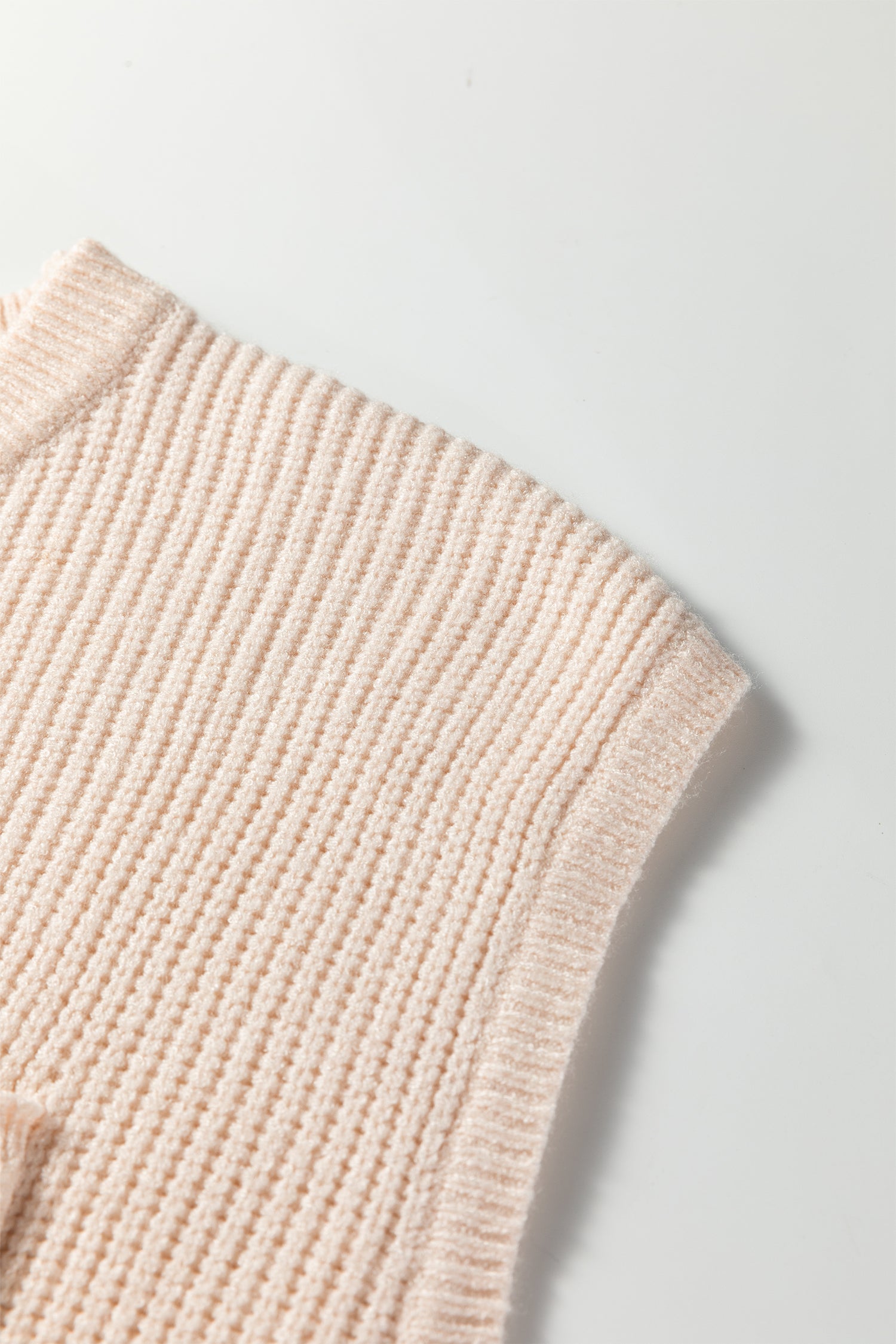 Jet Stream Solid Color Mixed Knits Patch Pocket Short Sleeve Sweater-TOPS / DRESSES-[Adult]-[Female]-2022 Online Blue Zone Planet