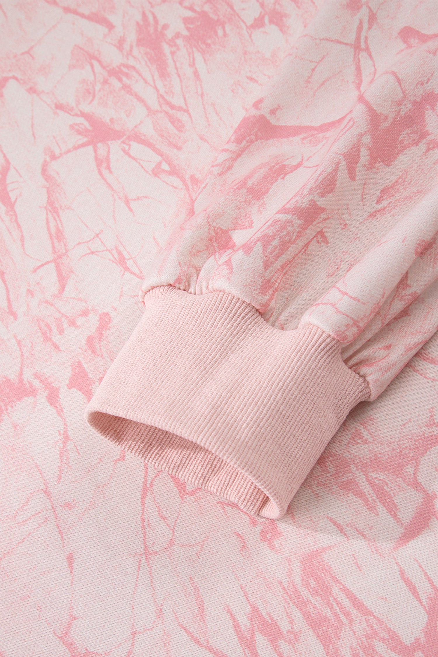 Pink Camo Mock Neck Baggy Sweatshirt-Tops/Sweatshirts & Hoodies-[Adult]-[Female]-2022 Online Blue Zone Planet