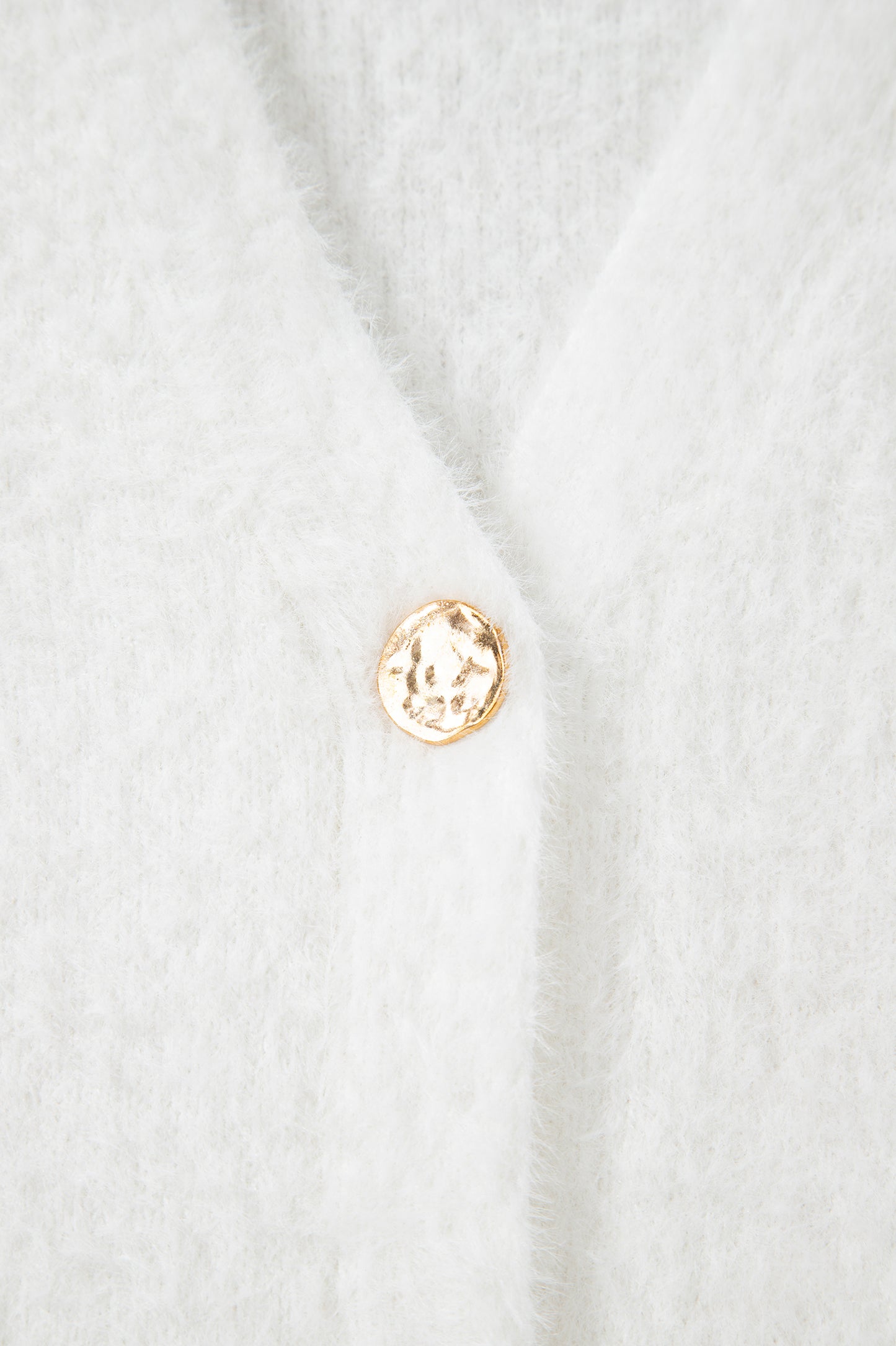 Smoke Gray Fuzzy Buttoned Front Midi Solid Cardigan-Sweaters & Cardigans/Cardigans-[Adult]-[Female]-2022 Online Blue Zone Planet