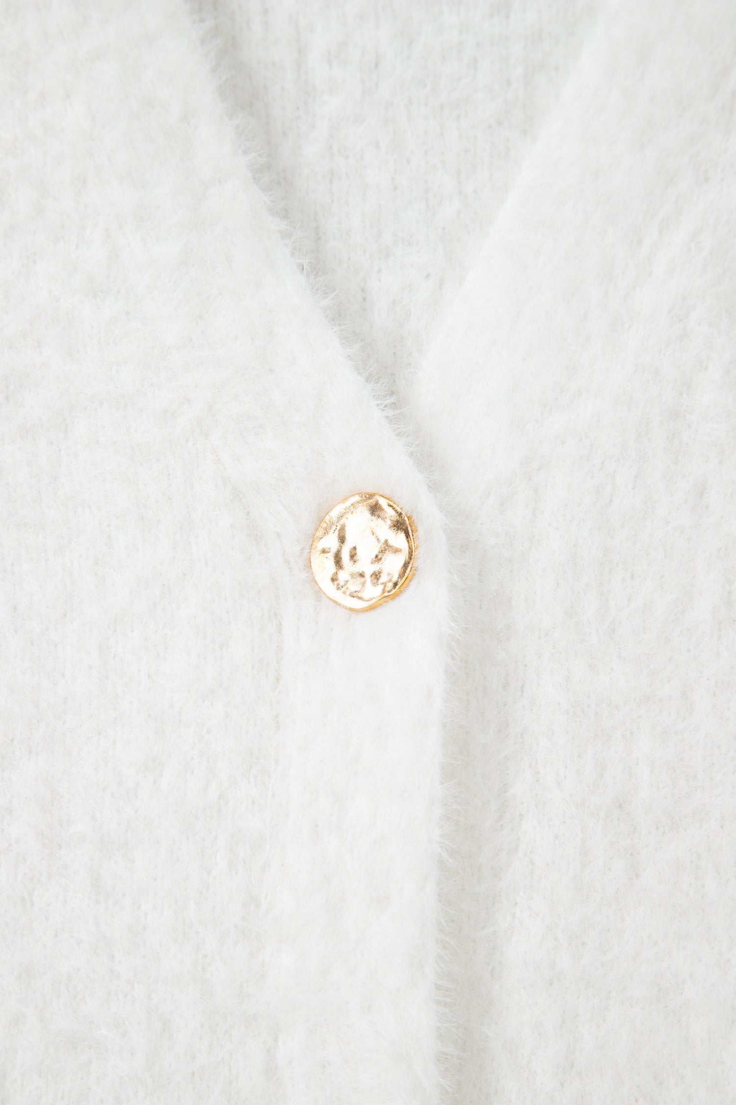 Smoke Gray Fuzzy Buttoned Front Midi Solid Cardigan-Sweaters & Cardigans/Cardigans-[Adult]-[Female]-2022 Online Blue Zone Planet