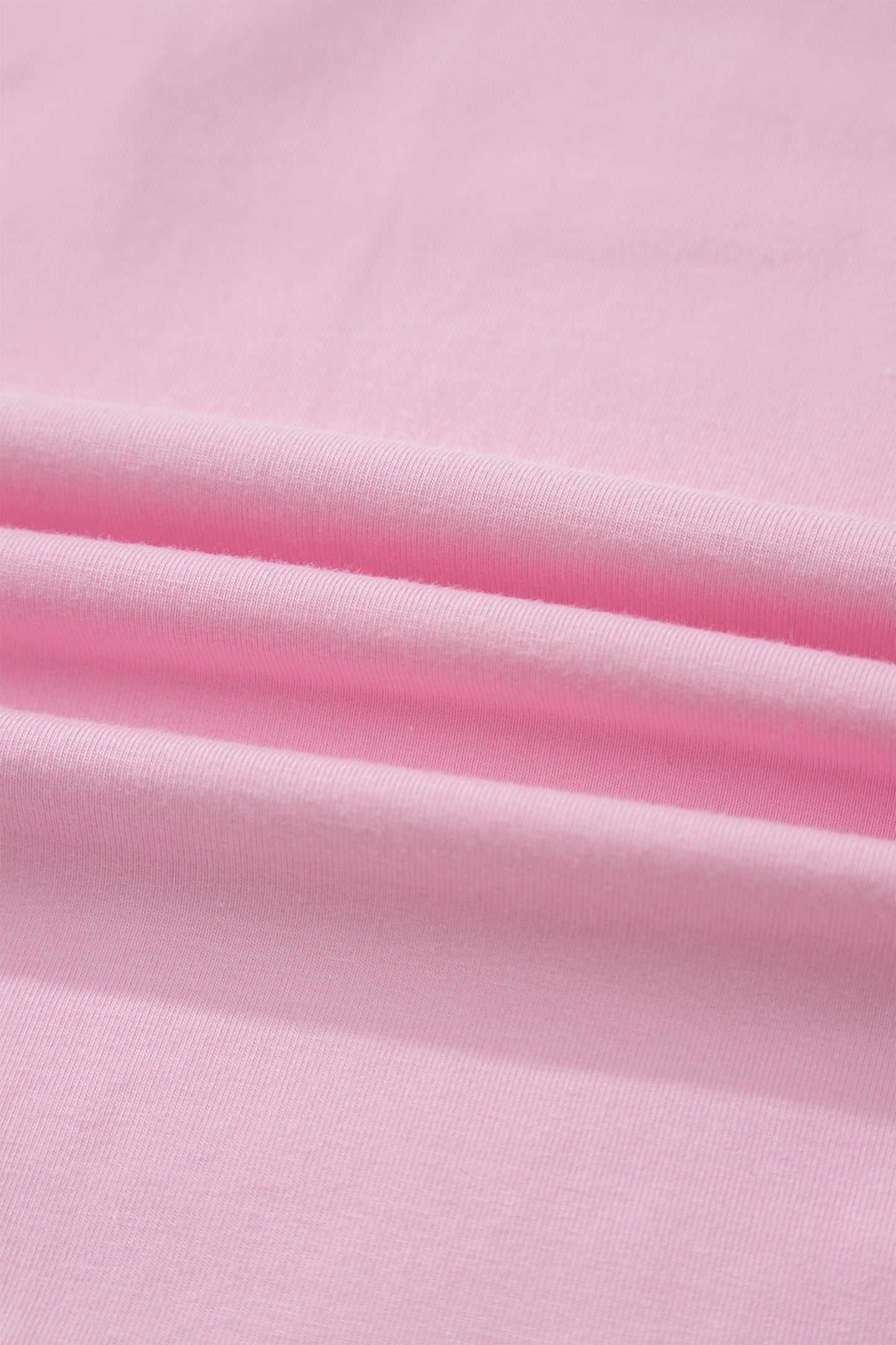 Gossamer Pink Embroidered Bow Detail Color Block Loose Tee-Tops/Tops & Tees-[Adult]-[Female]-2022 Online Blue Zone Planet