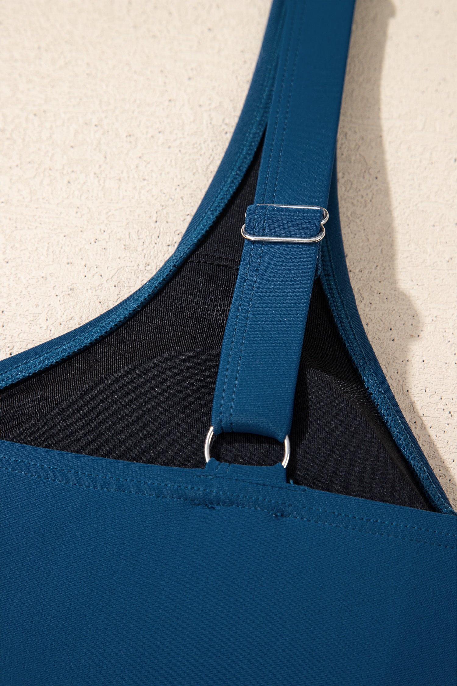 Sail Blue Color Block Patchwork Bow Knot Detail Sleeveless Swim Dress-TOPS / DRESSES-[Adult]-[Female]-2022 Online Blue Zone Planet