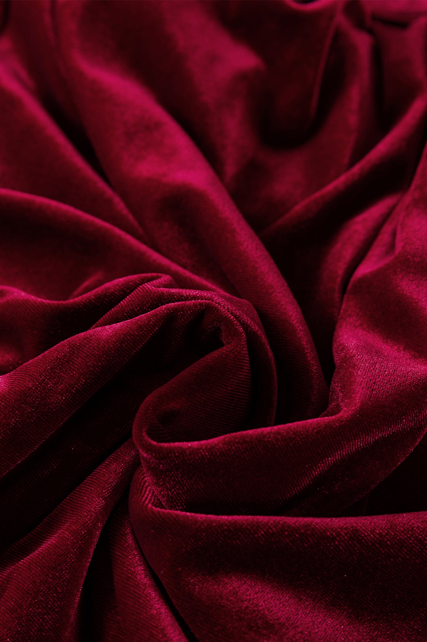 Red Dahlia Asymmetric Button Keyhole Neck Long Sleeve Velvet Blouse-Tops/Blouses & Shirts-[Adult]-[Female]-2022 Online Blue Zone Planet