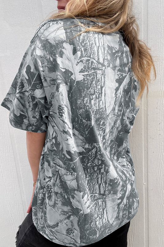 Beige Camo Woodland Love Like Jesus Casual Tee-Tops/Tops & Tees-[Adult]-[Female]-2022 Online Blue Zone Planet