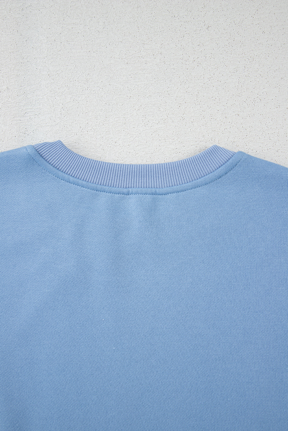 Myosotis Contrast Bow Decor Dropped Sleeve Crewneck Sweatshirt-Tops/Sweatshirts & Hoodies-[Adult]-[Female]-2022 Online Blue Zone Planet