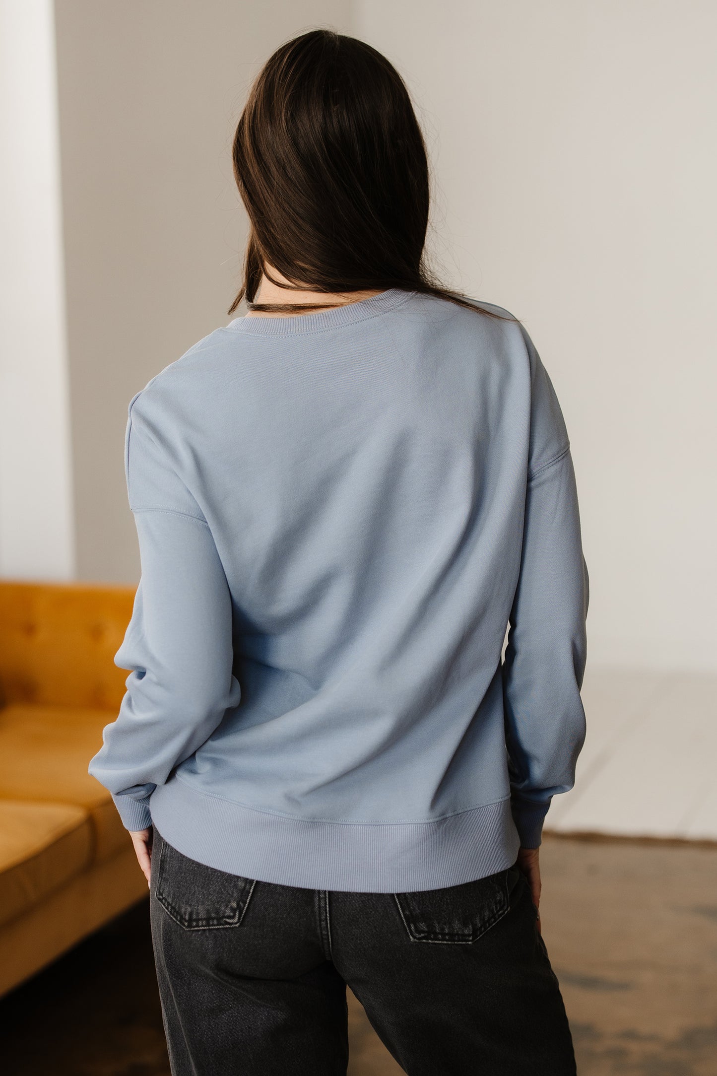 Sleet Game Day Checkered Letter Graphic Oversize Sweatshirt-Tops/Sweatshirts & Hoodies-[Adult]-[Female]-2022 Online Blue Zone Planet