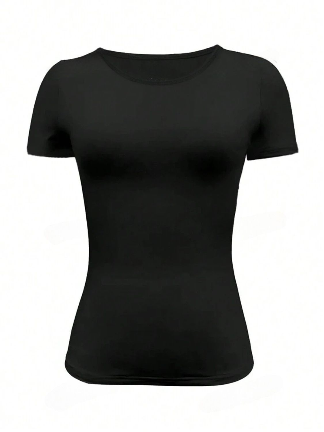 Round Neck Short Sleeve T-Shirt-TOPS / DRESSES-[Adult]-[Female]-2022 Online Blue Zone Planet