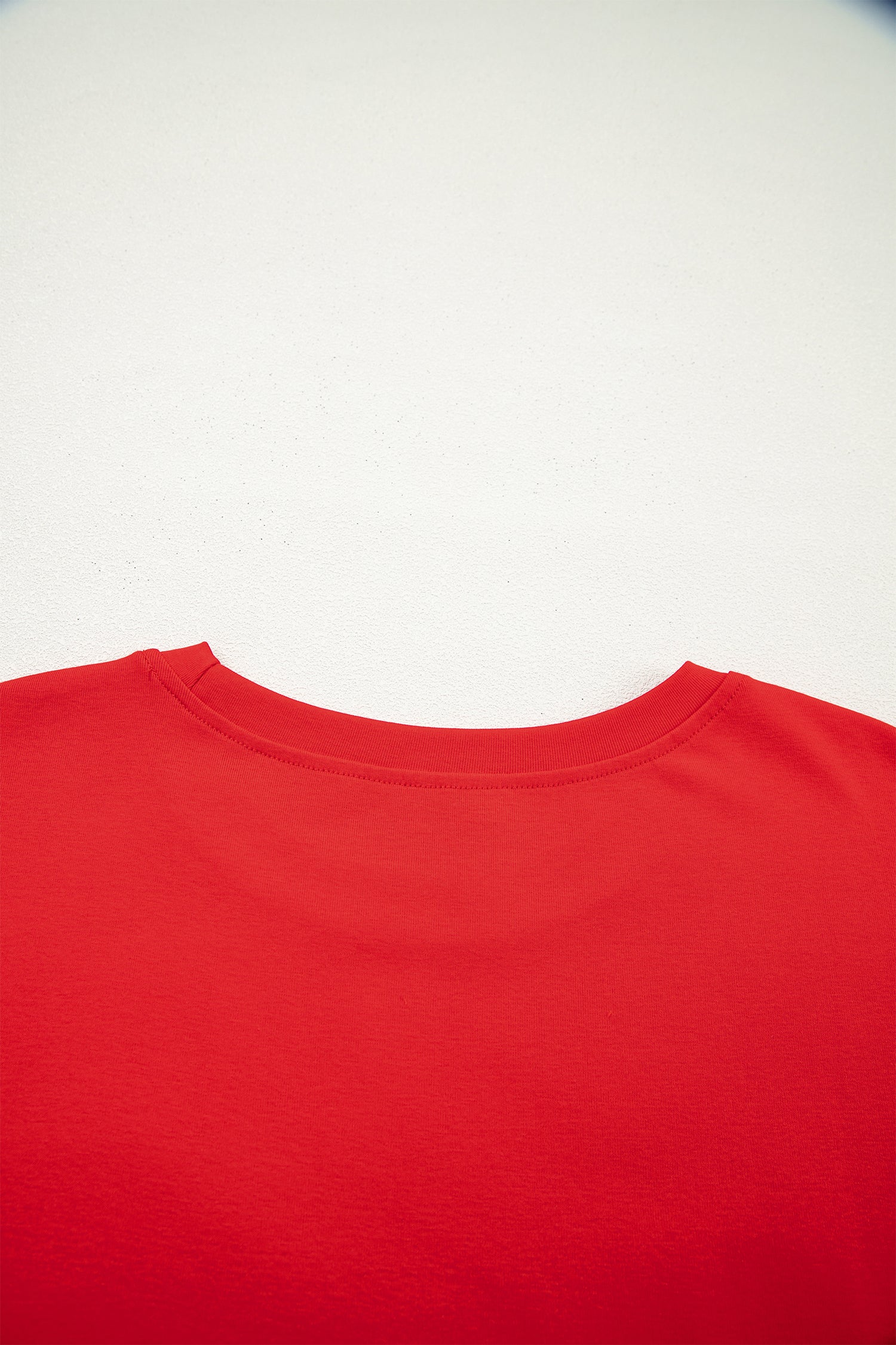 Fiery Red Sequin Trim Stars and Stripes Bow Patched T Shirt Mini Dress-TOPS / DRESSES-[Adult]-[Female]-2022 Online Blue Zone Planet