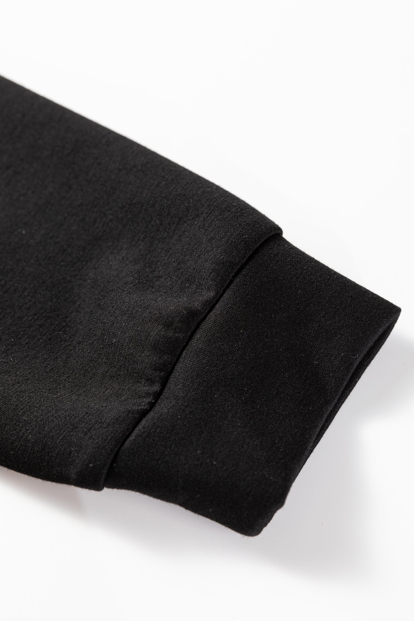 Black Two-tone Long Sleeve Zipped Front Casual Romper-Bottoms/Jumpsuits & Rompers-[Adult]-[Female]-2022 Online Blue Zone Planet