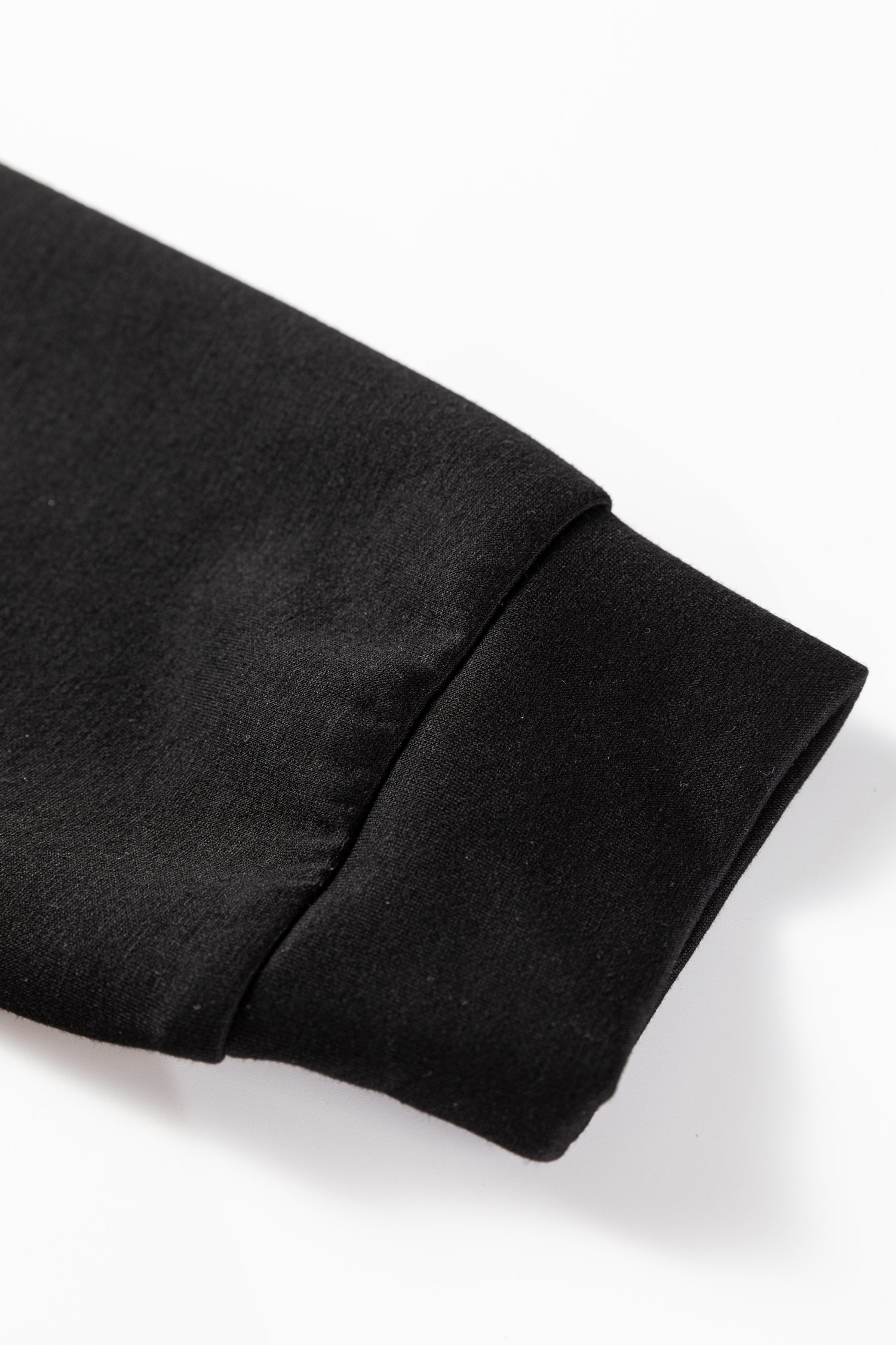 Black Two-tone Long Sleeve Zipped Front Casual Romper-Bottoms/Jumpsuits & Rompers-[Adult]-[Female]-2022 Online Blue Zone Planet