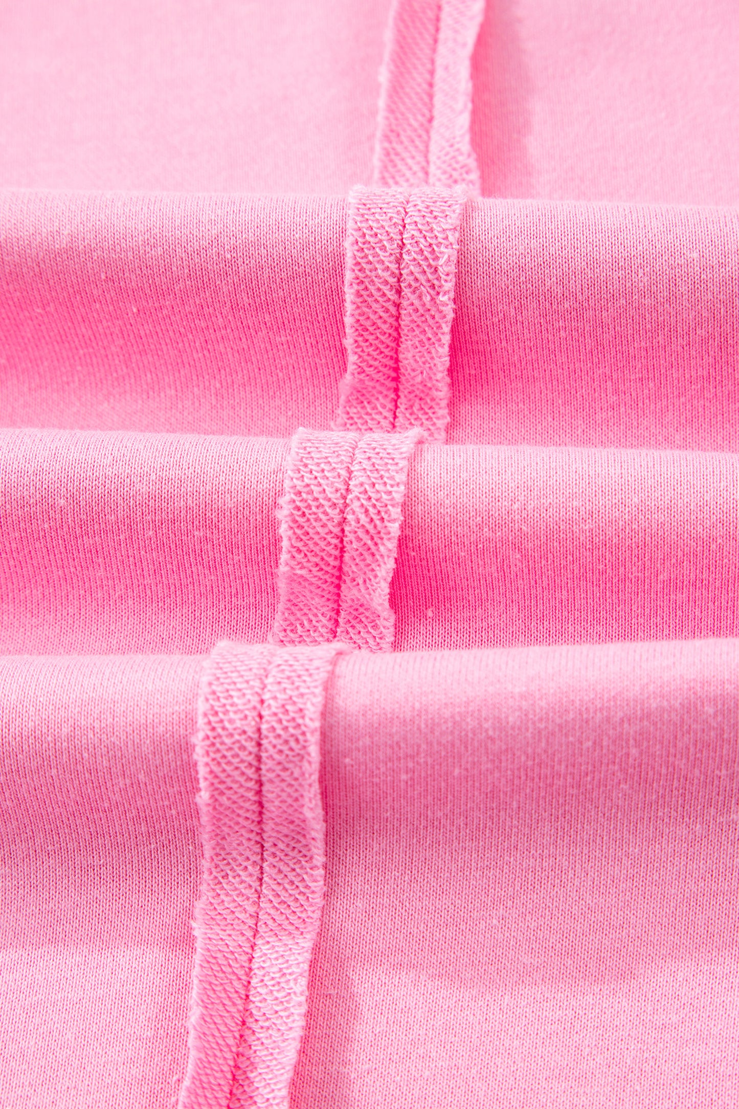 Pink Floral Bow Patched Exposed Seam Patchwork Slit Baggy Sweatshirt-Tops/Sweatshirts & Hoodies-[Adult]-[Female]-2022 Online Blue Zone Planet