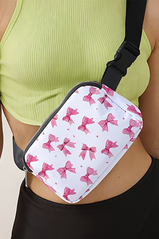 Bonbon Valentines Day Printed Canvas Crossbody Bag-Shoes & Bags/Crossbody Bags-[Adult]-[Female]-Bonbon-ONE SIZE-2022 Online Blue Zone Planet