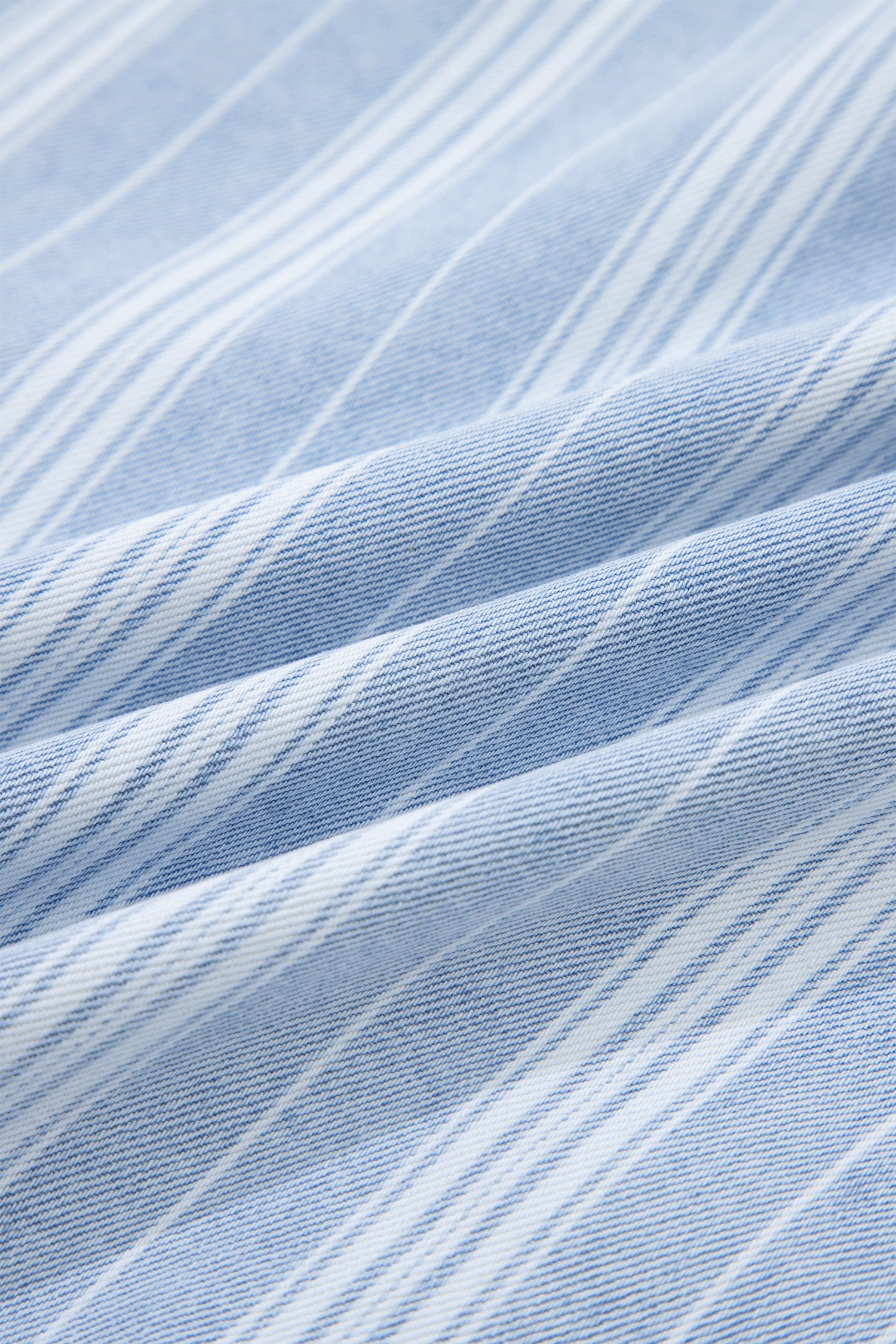 Sky Blue Stripe Boyfriend Chest Pocket Classic Denim Shacket-Outerwear/Denim jackets-[Adult]-[Female]-2022 Online Blue Zone Planet