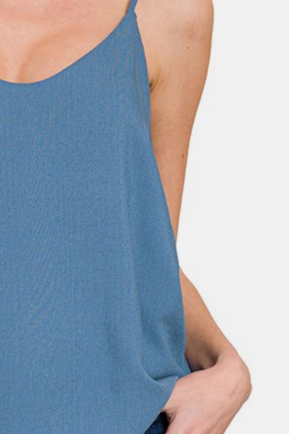 Zenana Two Layered Spaghetti Strap Cami-TOPS / DRESSES-[Adult]-[Female]-2022 Online Blue Zone Planet