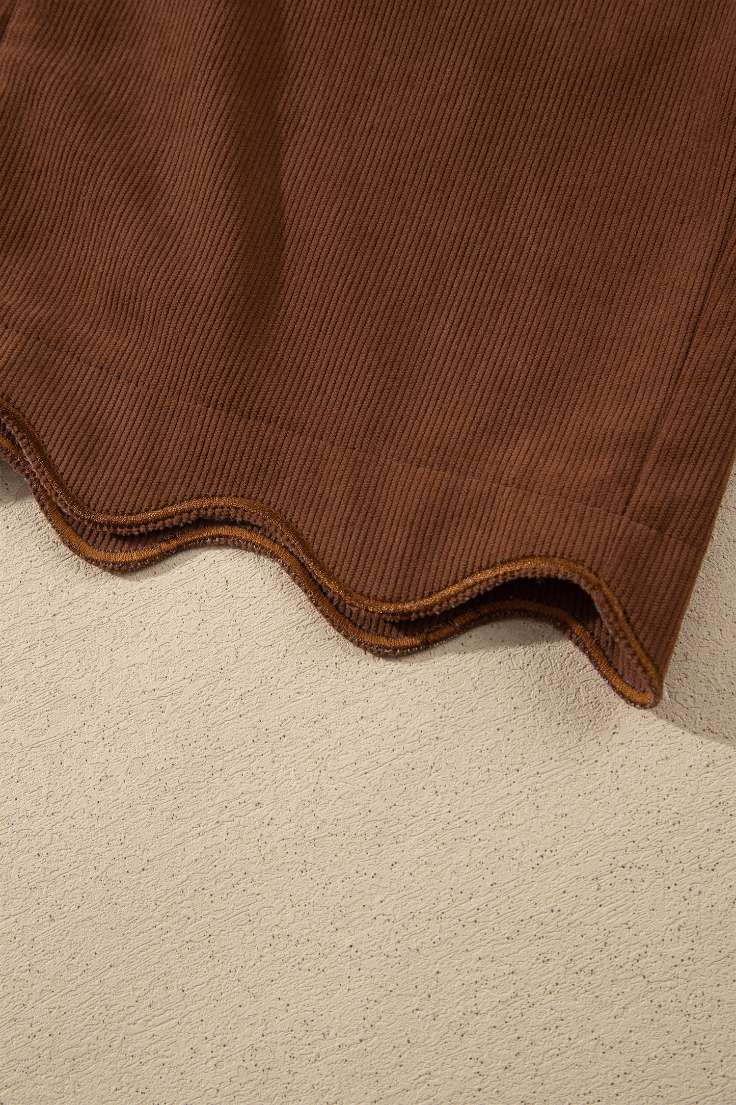 Coffee Button Front Corduroy Mini Pockets Sheath Silhouette Skirt-Bottoms/Skirts & Petticoat-[Adult]-[Female]-2022 Online Blue Zone Planet