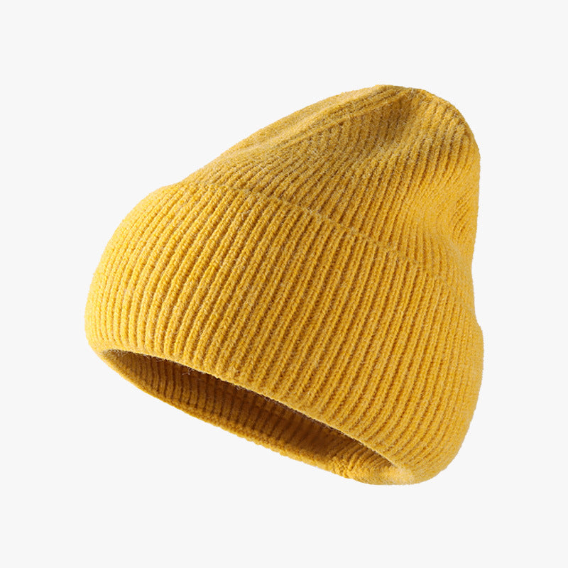 Thermal Solid Knit Hat-HATS-[Adult]-[Female]-Yellow-One Size-2022 Online Blue Zone Planet