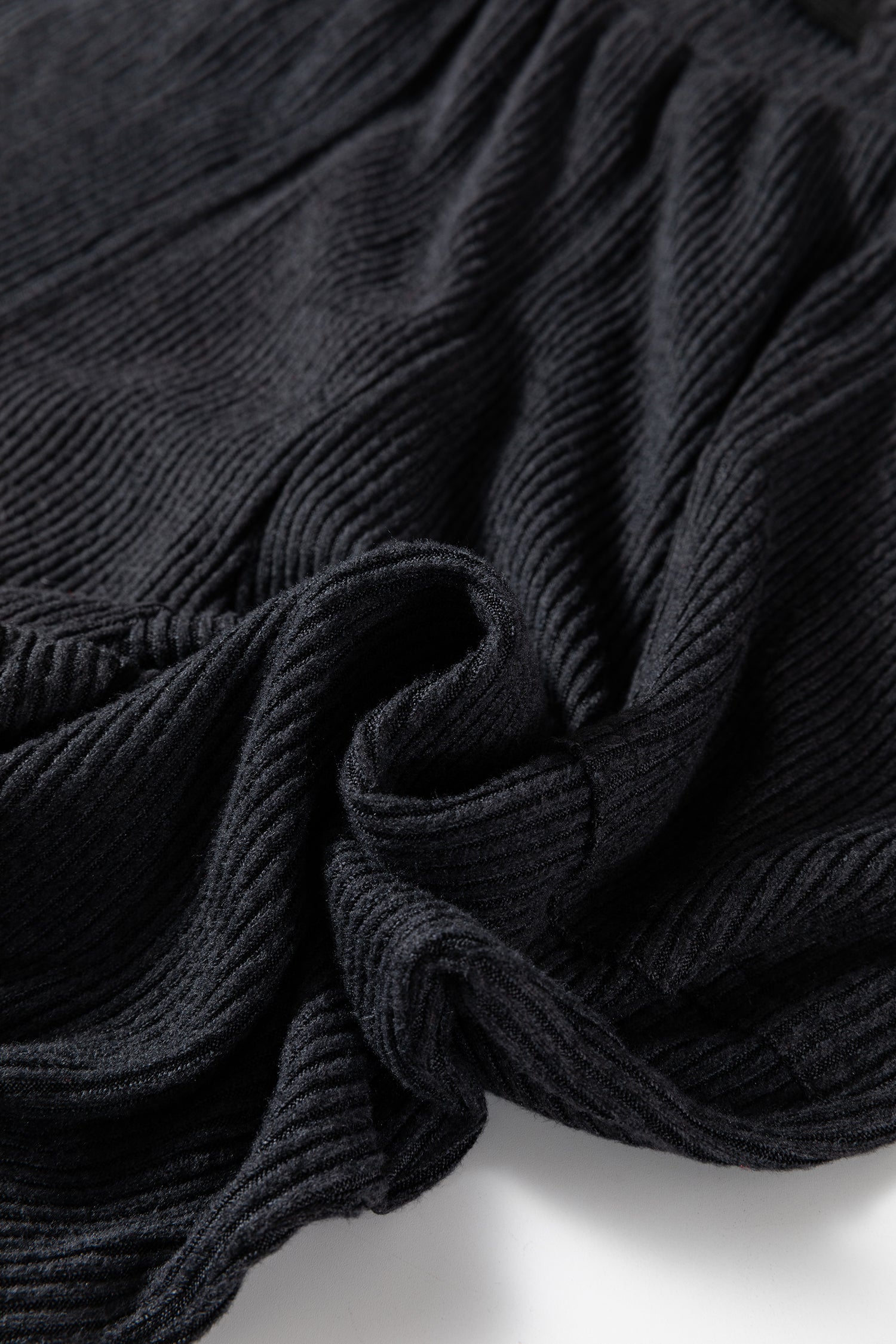 Black Ribbed Drawstring Active Jogger Pants-Tops / Dresses-[Adult]-[Female]-2022 Online Blue Zone Planet