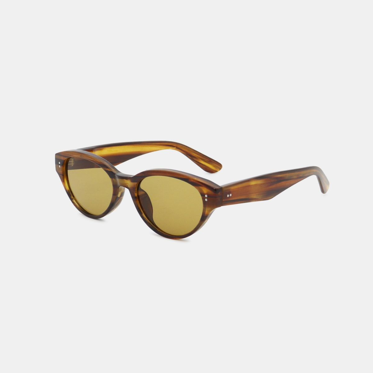 Polycarbonate Frame Cat-Eye Sunglasses-SUN GLASSES-[Adult]-[Female]-Brown-One Size-2022 Online Blue Zone Planet