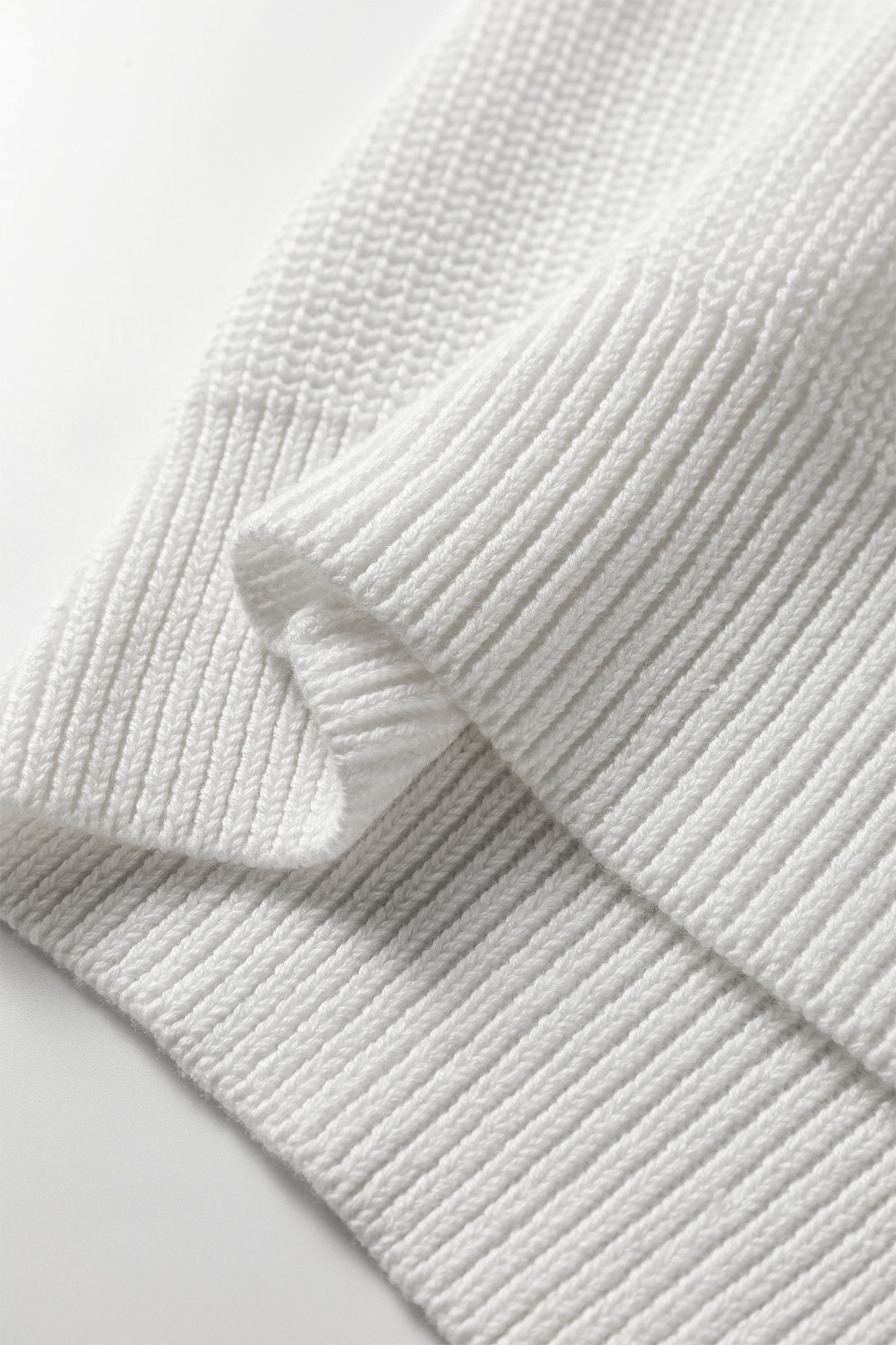 White Asymmetric Neck Drop Shoulder Baggy Slouchy Sweater-TOPS / DRESSES-[Adult]-[Female]-2022 Online Blue Zone Planet