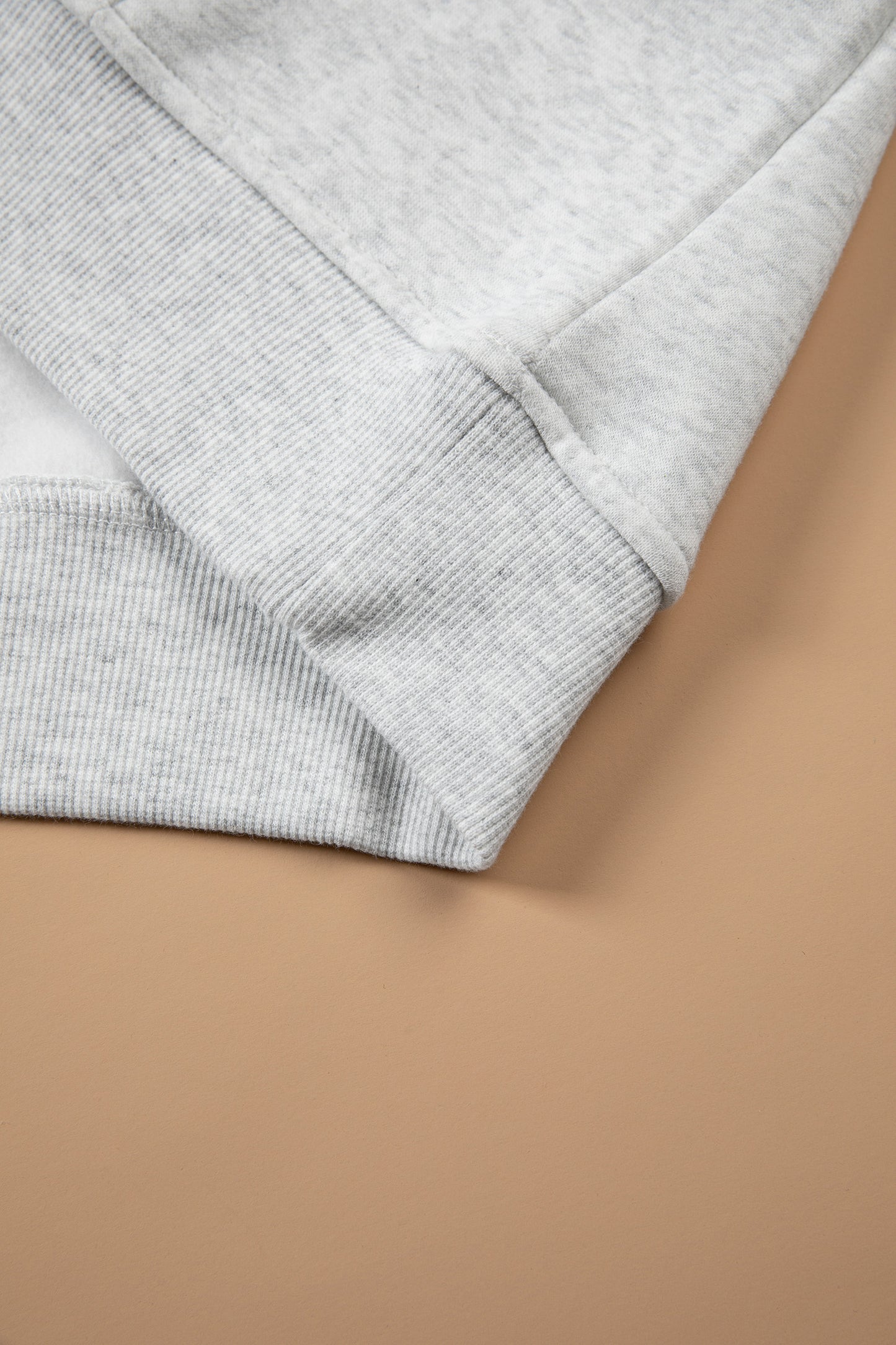 Light Grey Patchwork Camo Long Sleeve Hoodie-Tops / Dresses-[Adult]-[Female]-2022 Online Blue Zone Planet