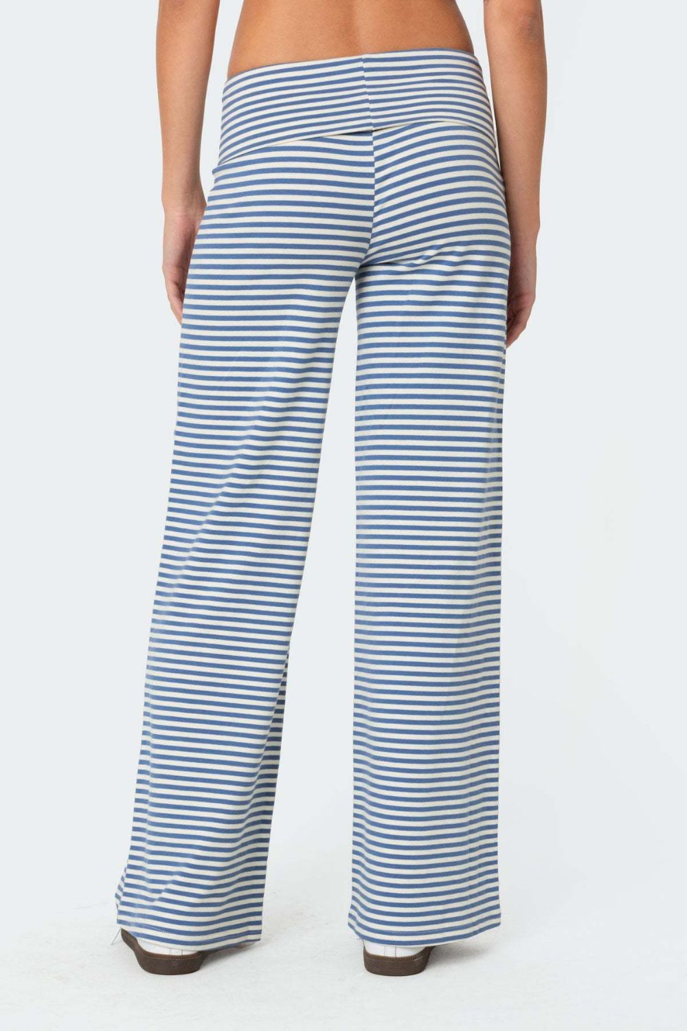 Striped Wide Leg Pants-BOTTOMS-[Adult]-[Female]-2022 Online Blue Zone Planet