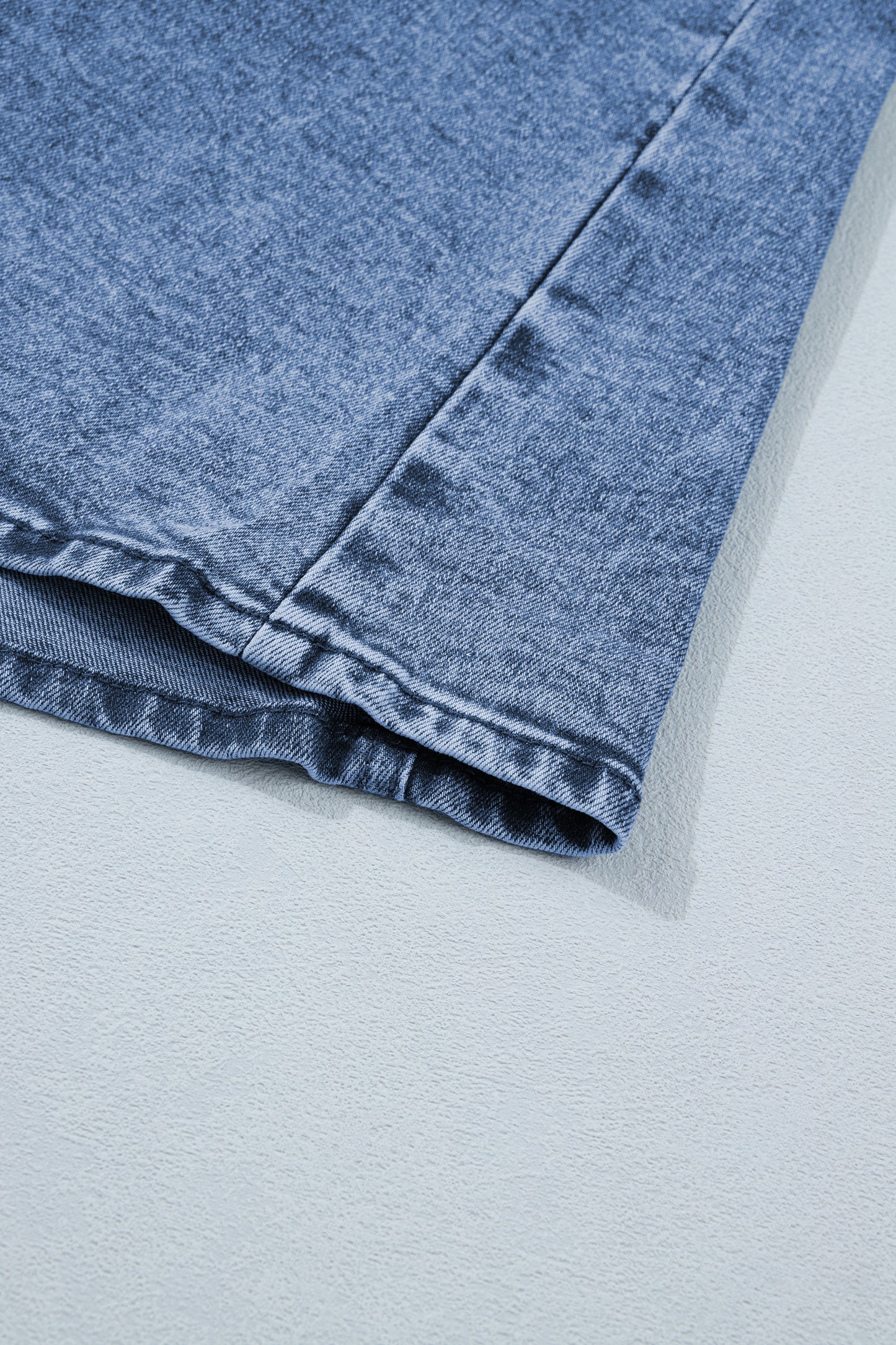 Ashleigh Blue Buttoned Front Slit Denim Vest-Outerwear/Vests-[Adult]-[Female]-2022 Online Blue Zone Planet